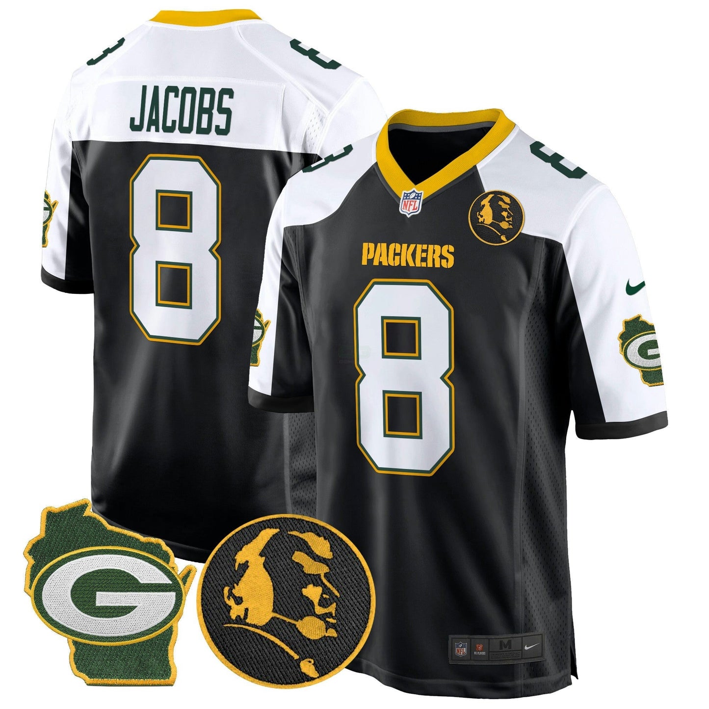 Camisa NFL Men’s John Madden & Home Patch Game Jersey