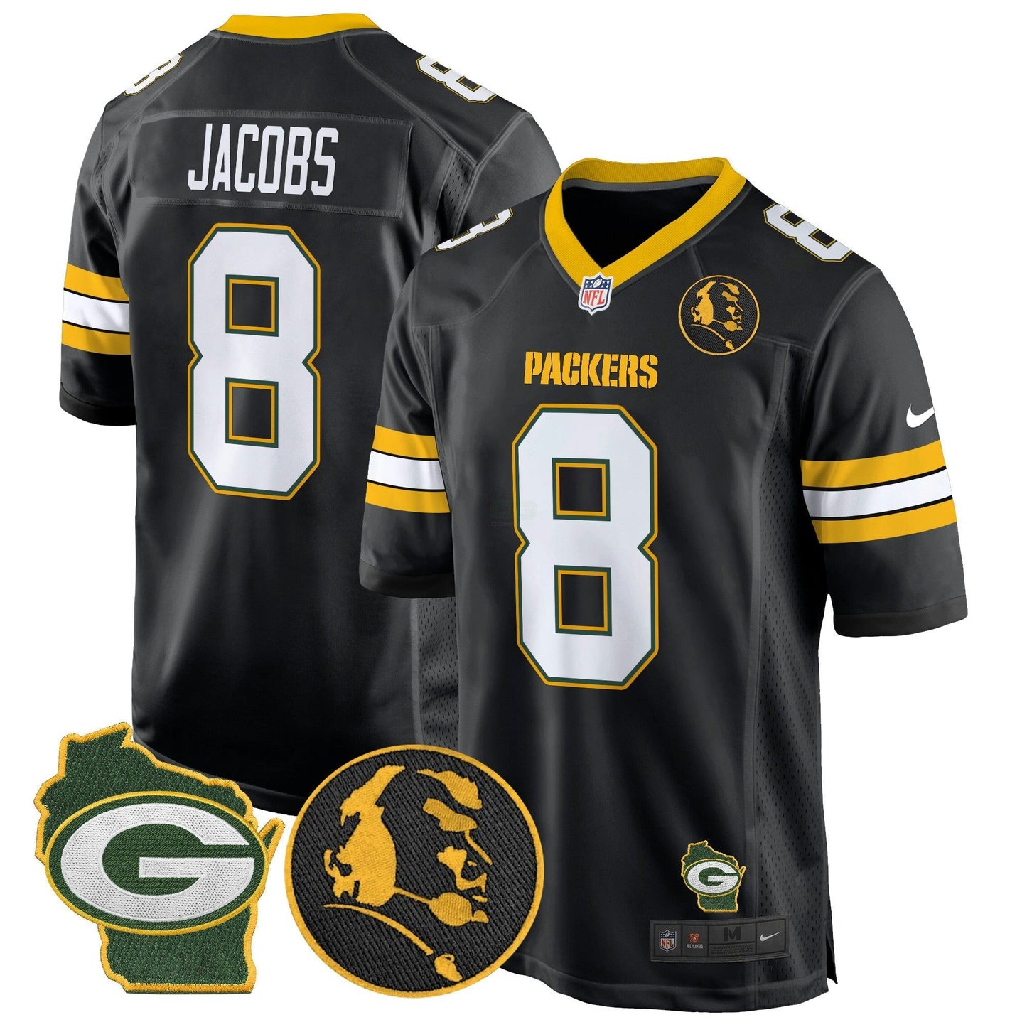 Camisa NFL Men’s John Madden & Home Patch Game Jersey
