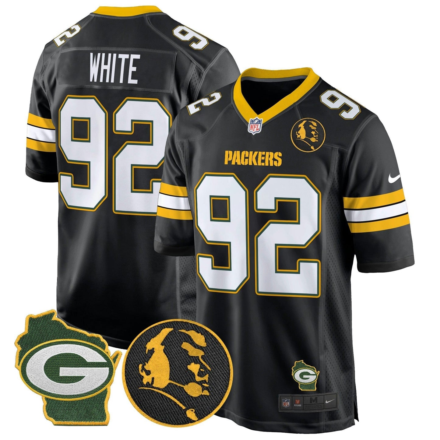 Camisa NFL Men’s John Madden & Home Patch Game Jersey