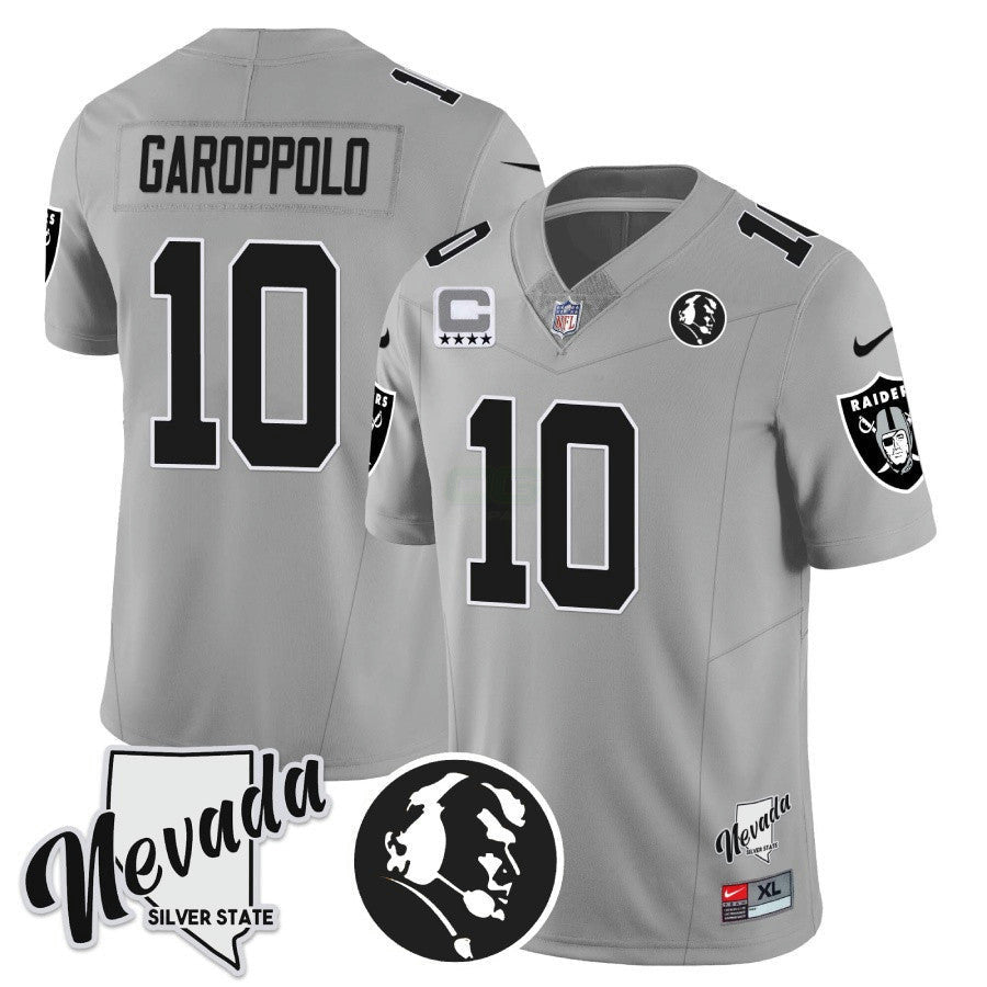Camisa NFL Men’s John Madden Honoring & Nevada Silver State Patch Vapor Jersey