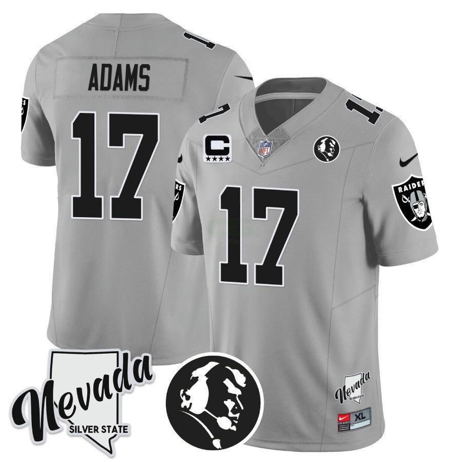 Camisa NFL Men’s John Madden Honoring & Nevada Silver State Patch Vapor Jersey