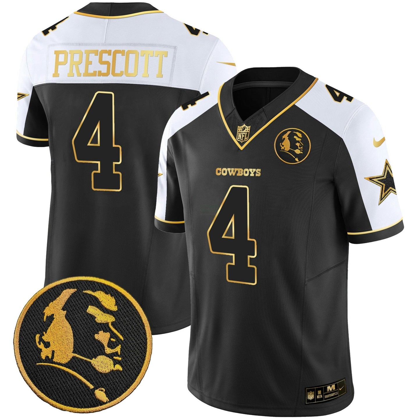 Camisa NFL Men’s John Madden Patch Dourada Vapor Jersey