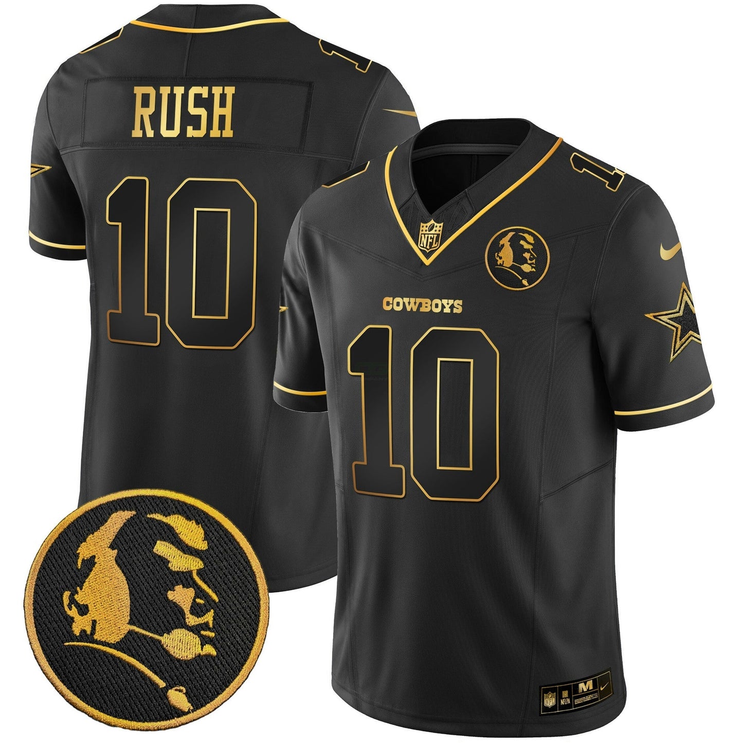 Camisa NFL Men’s John Madden Patch Dourada Vapor Jersey