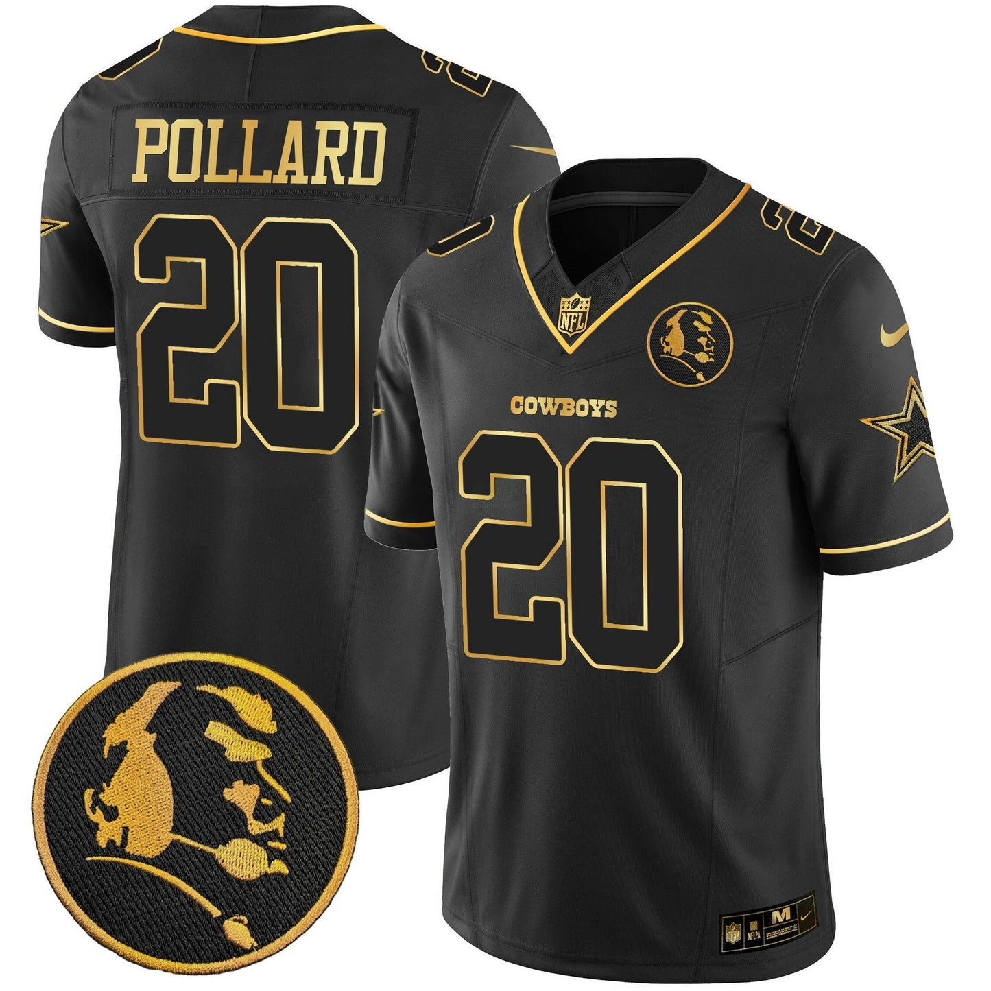 Camisa NFL Men’s John Madden Patch Dourada Vapor Jersey
