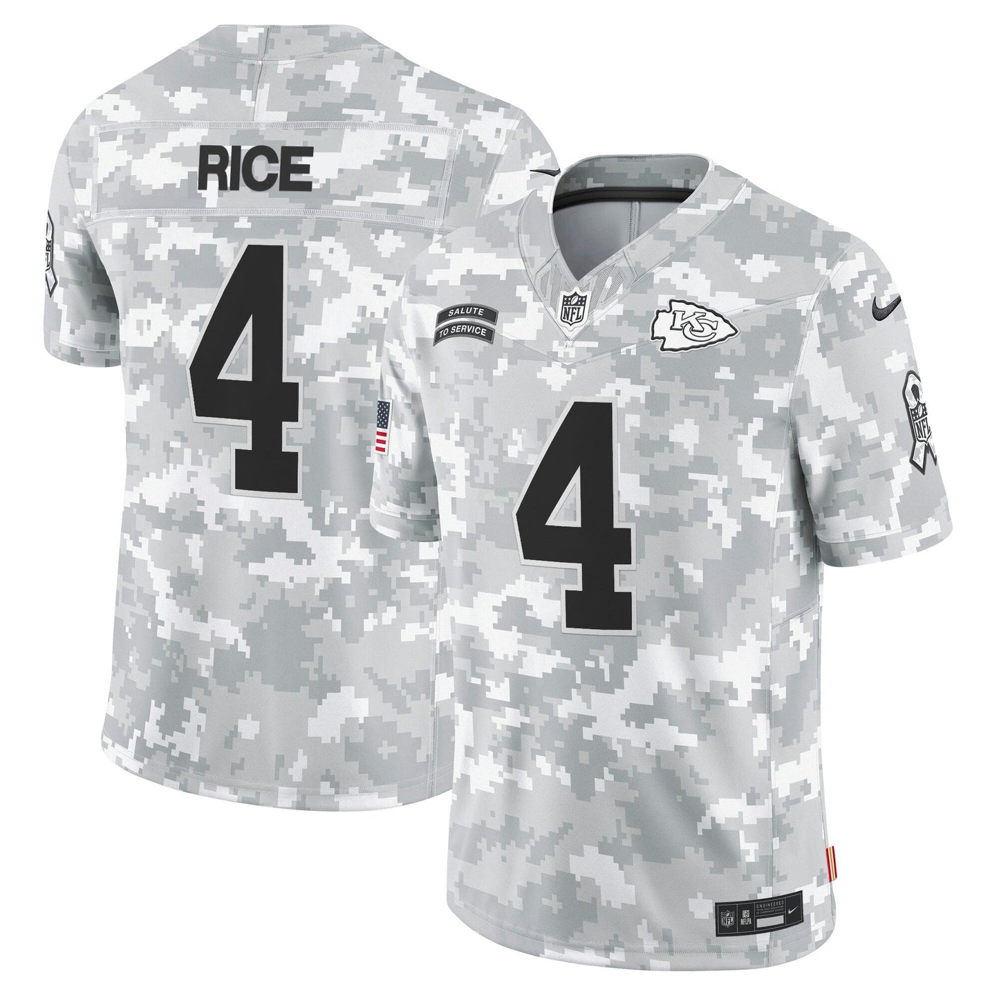Camisa NFL Men’s Kansas City 2024 Salute to Service Vapor Limited Jersey – All stitched