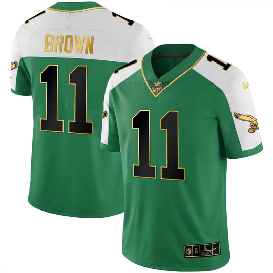Camisa NFL Men’s Kelly Green Alternativa Dourada Jersey - Kelly Alternativa