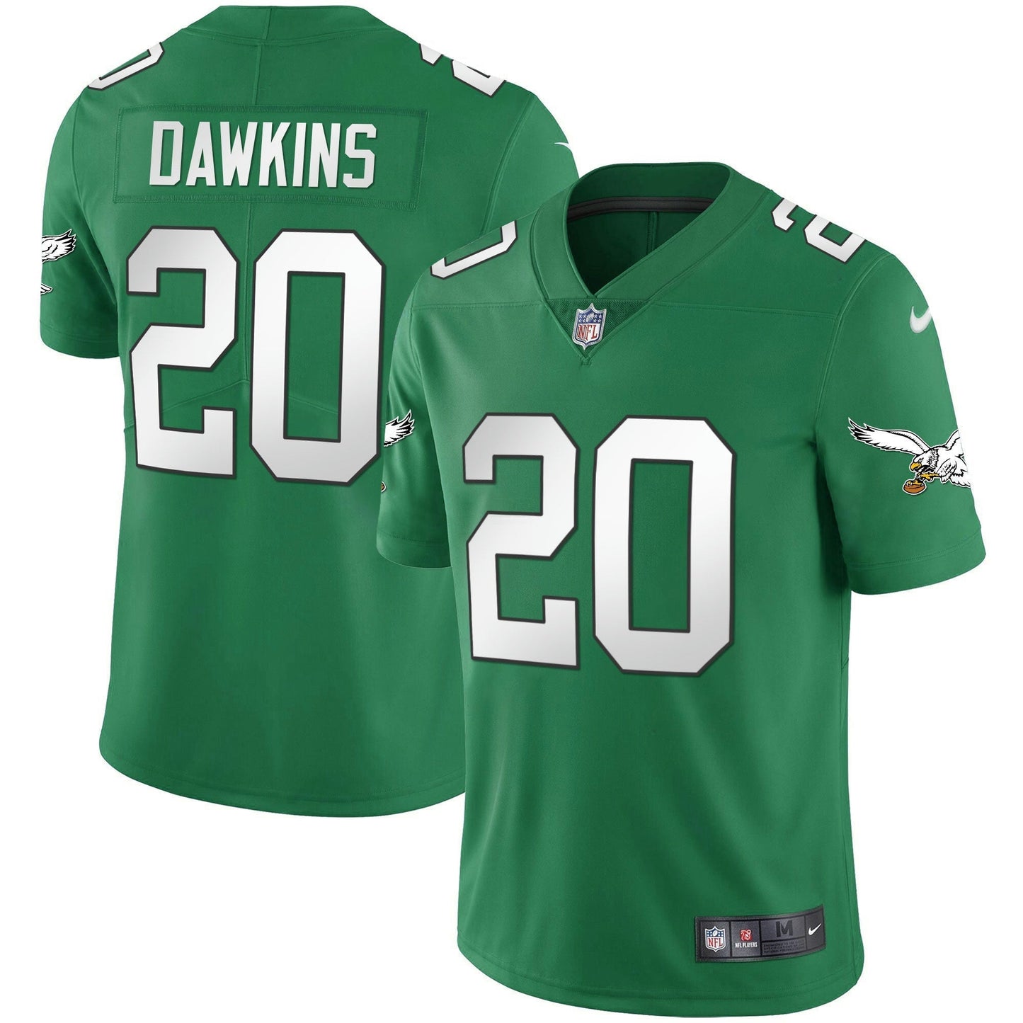 Camisa NFL Men’s Kelly Green Vapor Throwback 90s Jersey