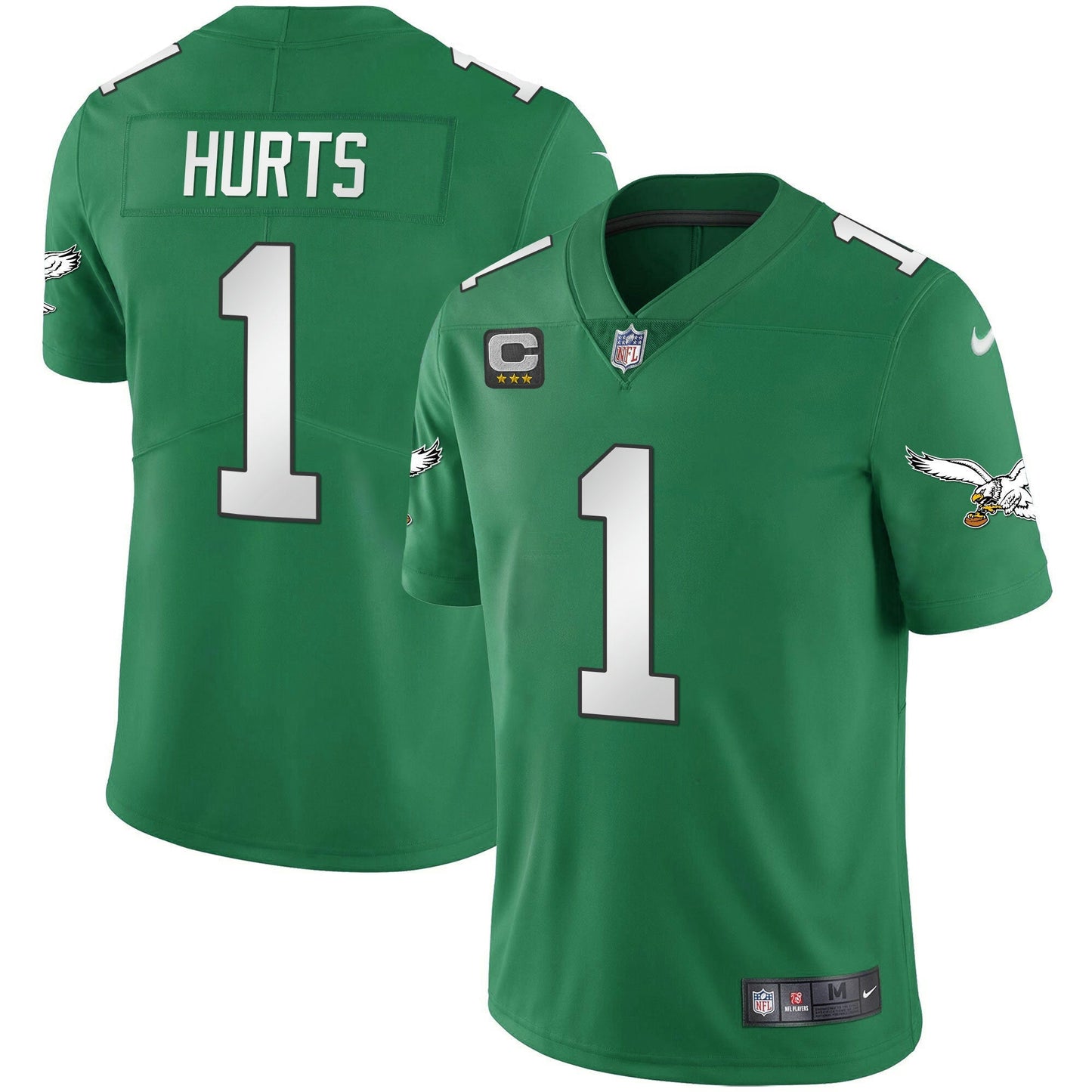 Camisa NFL Men’s Kelly Green Vapor Throwback 90s Jersey