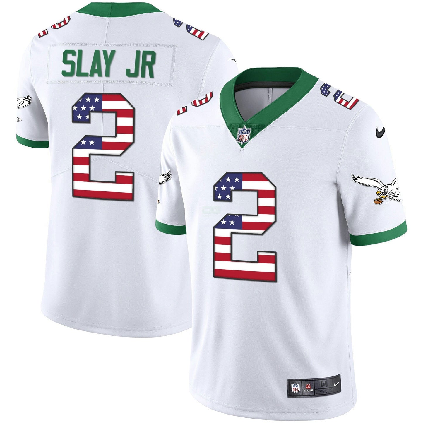 Camisa NFL Men’s Kelly Verde Dourada Flag Vapor Jersey