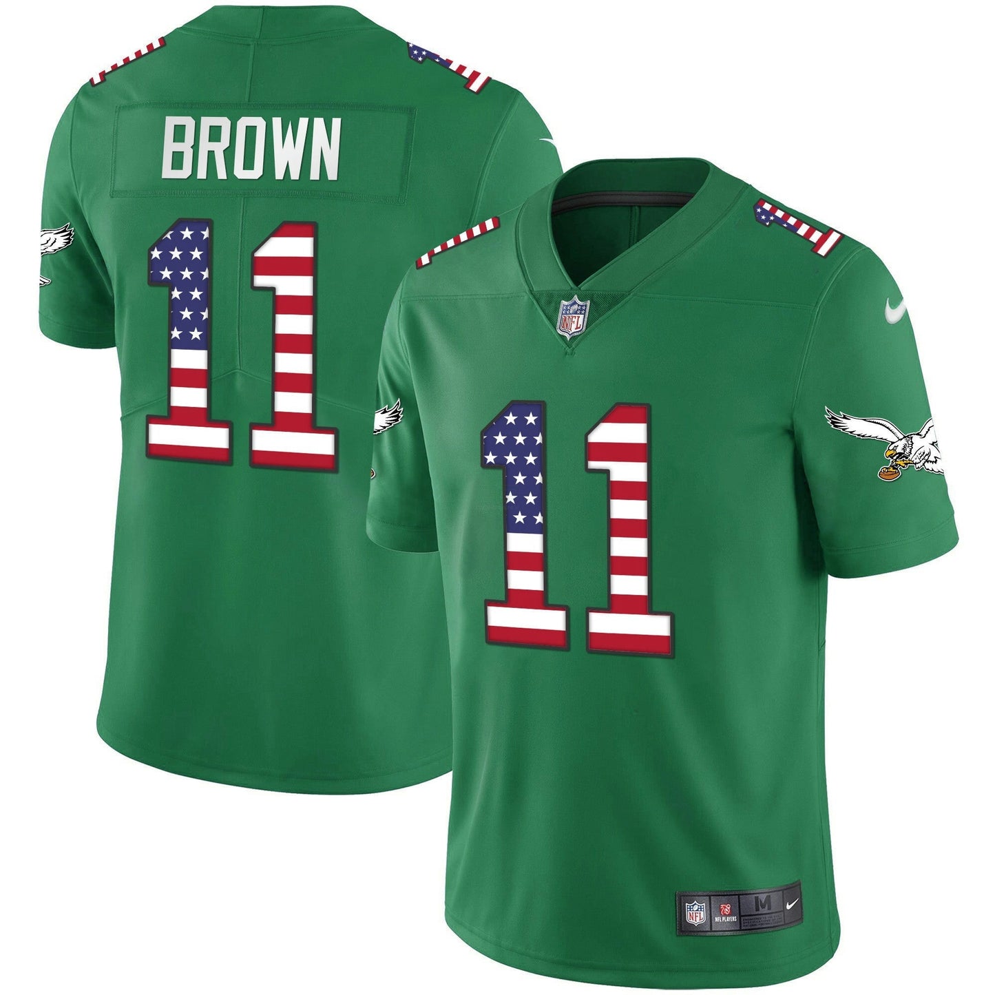 Camisa NFL Men’s Kelly Verde Dourada Flag Vapor Jersey