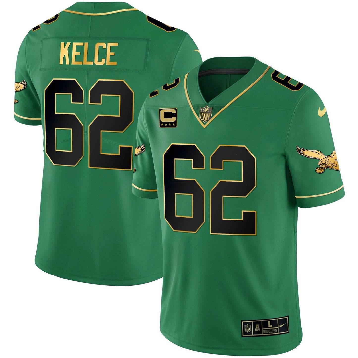Camisa NFL Men’s Kelly Verde Dourada Jersey