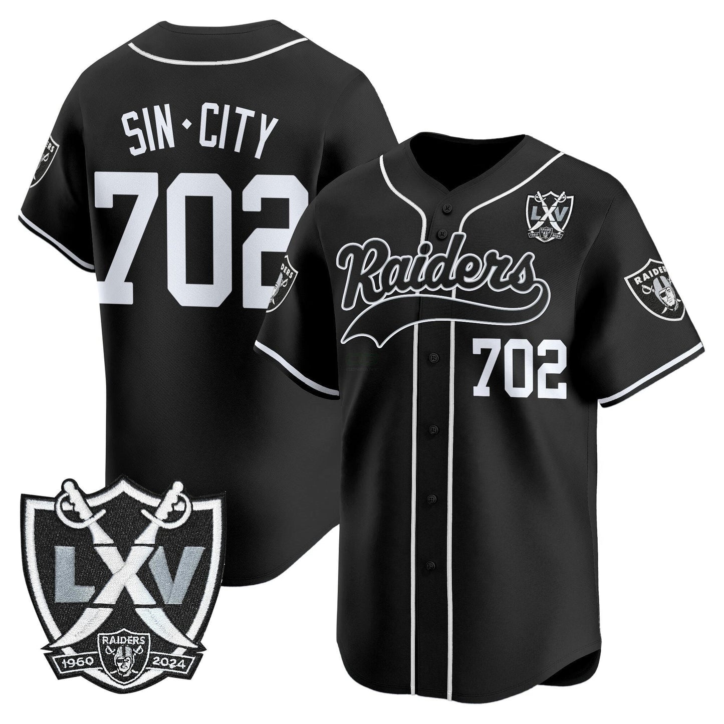 Camisa NFL Men’s Las Vegas 65th Anniversary Patch Vapor Jersey