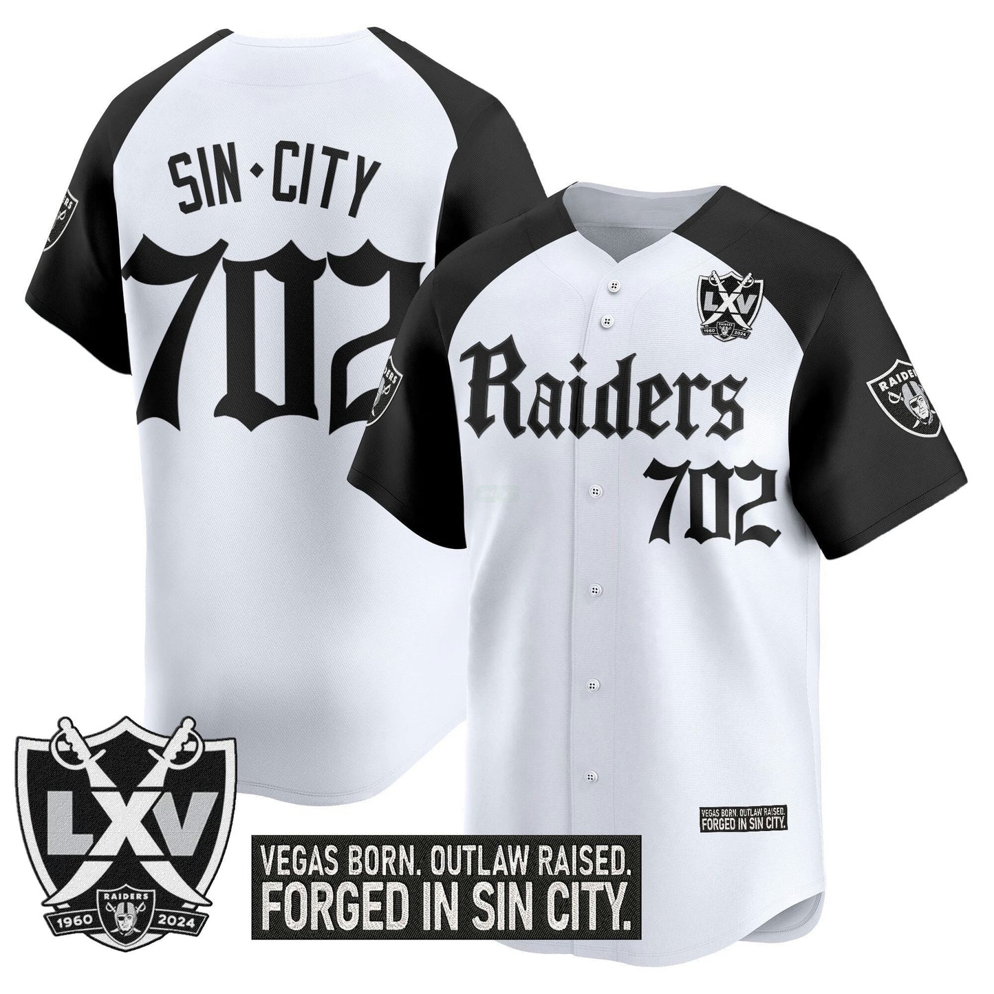 Camisa NFL Men’s Las Vegas ‘Gothic Sin City Shadows Edition’ Vapor Jersey