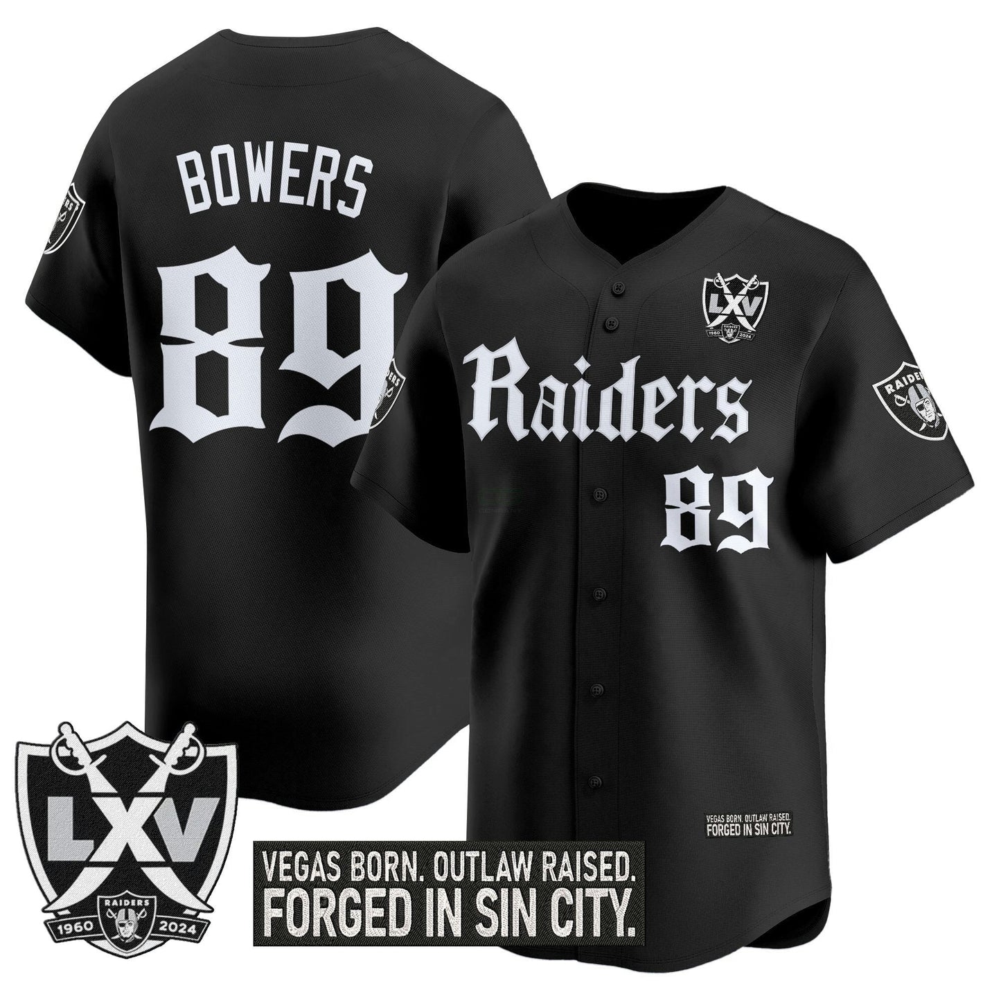 Camisa NFL Men’s Las Vegas ‘Gothic Sin City Shadows Edition’ Vapor Jersey