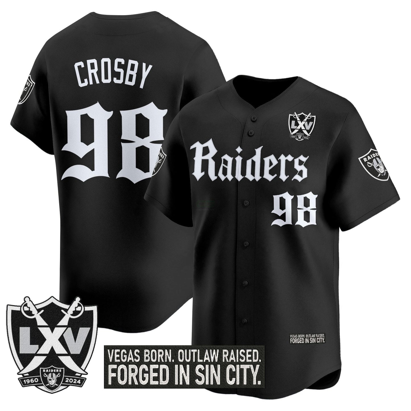 Camisa NFL Men’s Las Vegas ‘Gothic Sin City Shadows Edition’ Vapor Jersey