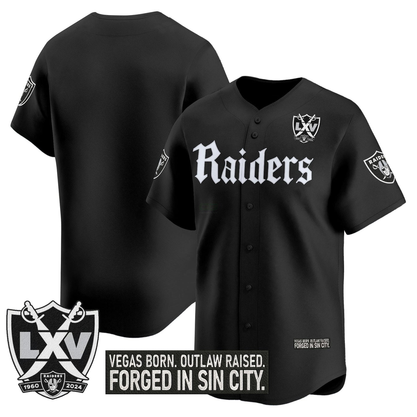 Camisa NFL Men’s Las Vegas ‘Gothic Sin City Shadows Edition’ Vapor Jersey