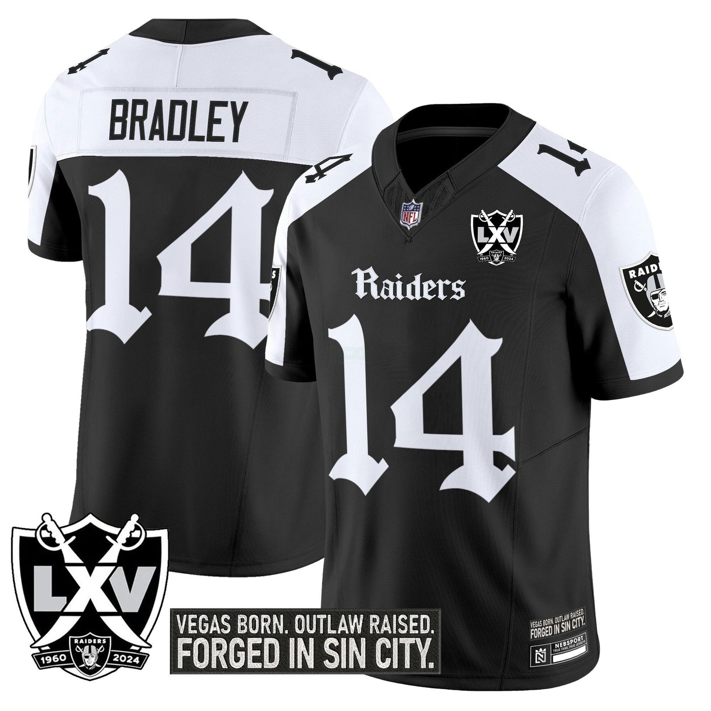 Camisa NFL Men’s Las Vegas ‘Gothic Sin City Shadows Edition’ Vapor Limited Jersey