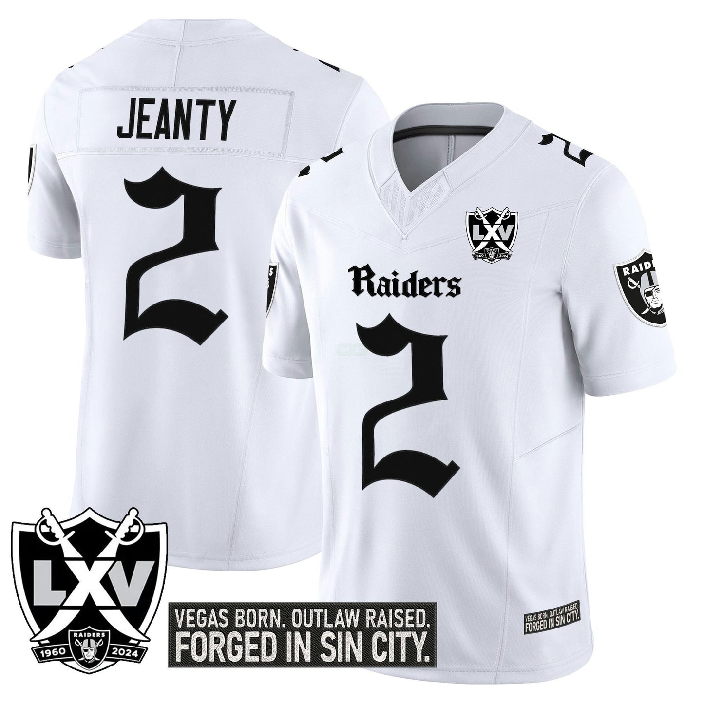 Camisa NFL Men’s Las Vegas ‘Gothic Sin City Shadows Edition’ Vapor Limited Jersey V2