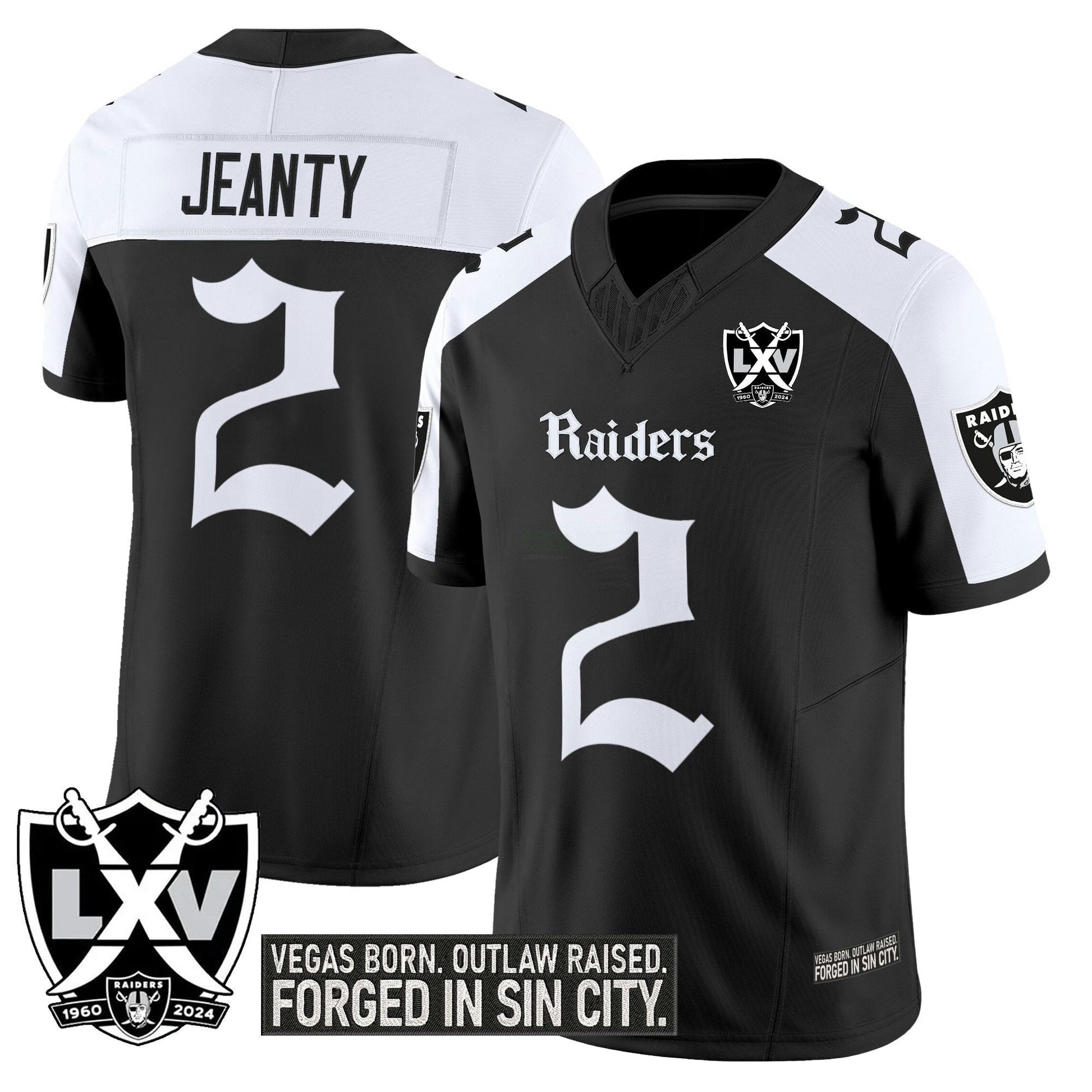Camisa NFL Men’s Las Vegas ‘Gothic Sin City Shadows Edition’ Vapor Limited Jersey V2