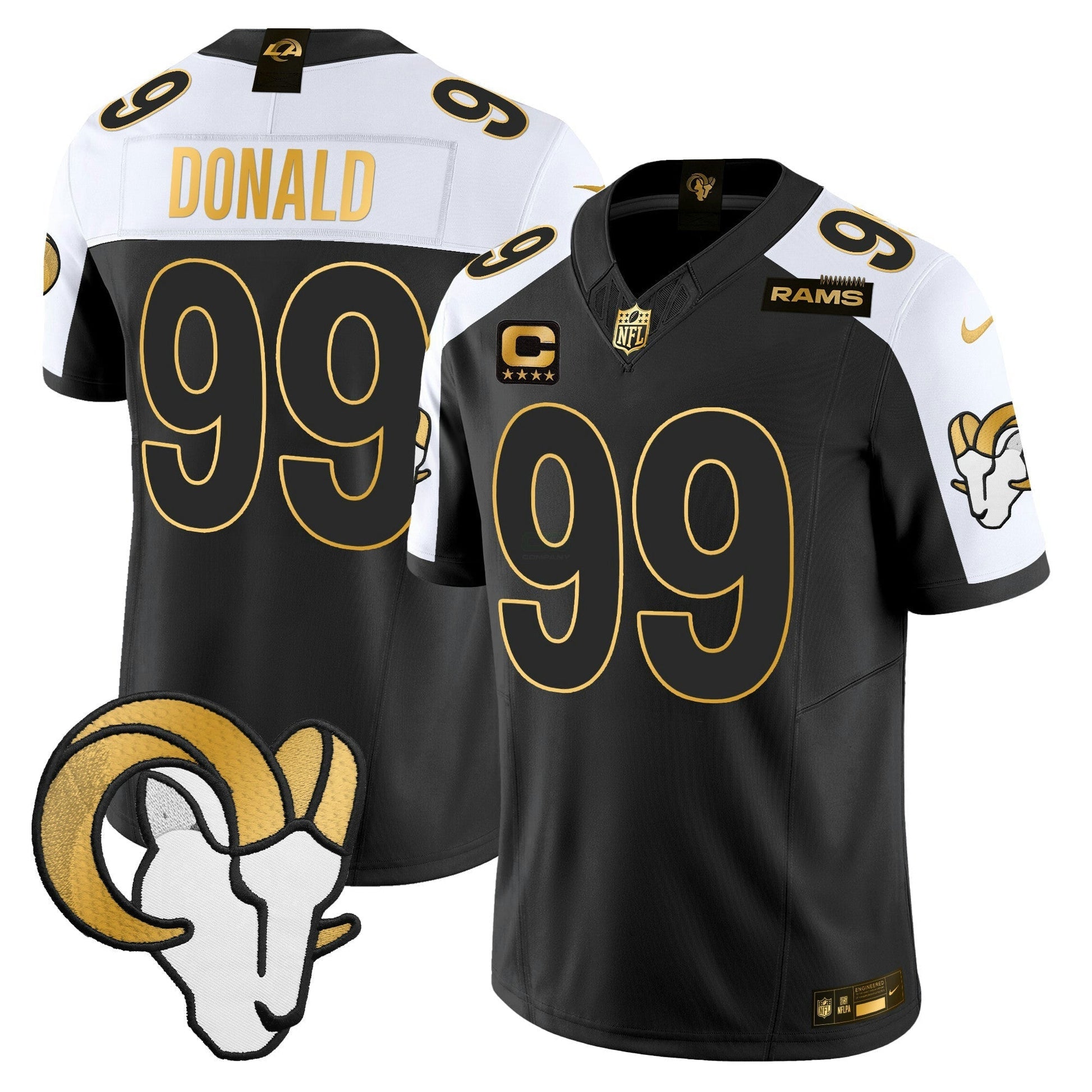 Camisa NFL Men’s Los Angeles 2024 Dourada Vapor Limited Jersey