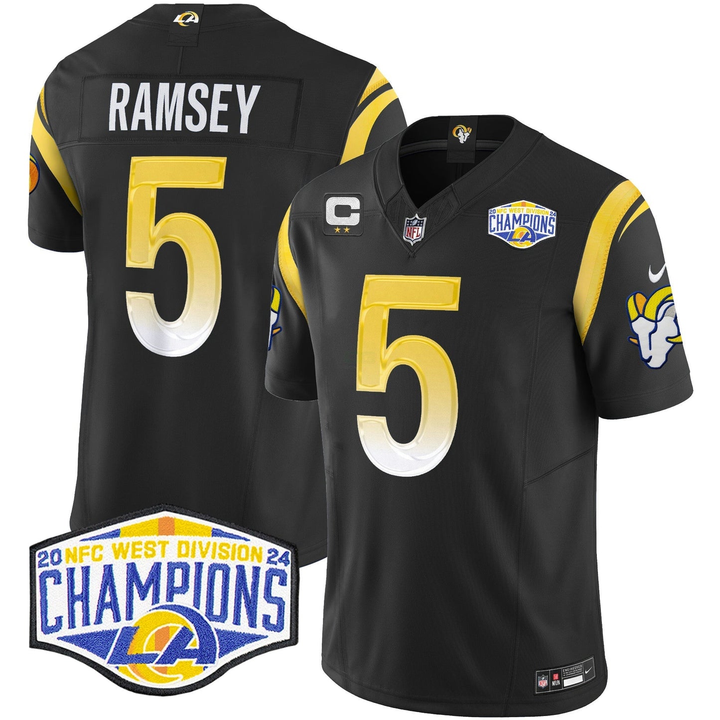 Camisa NFL Men’s Los Angeles 2024 NFC West Division Champions Vapor Limited Jersey