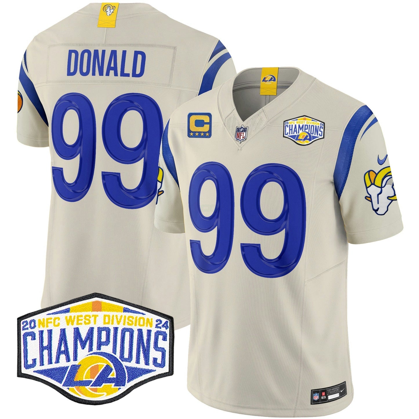 Camisa NFL Men’s Los Angeles 2024 NFC West Division Champions Vapor Limited Jersey