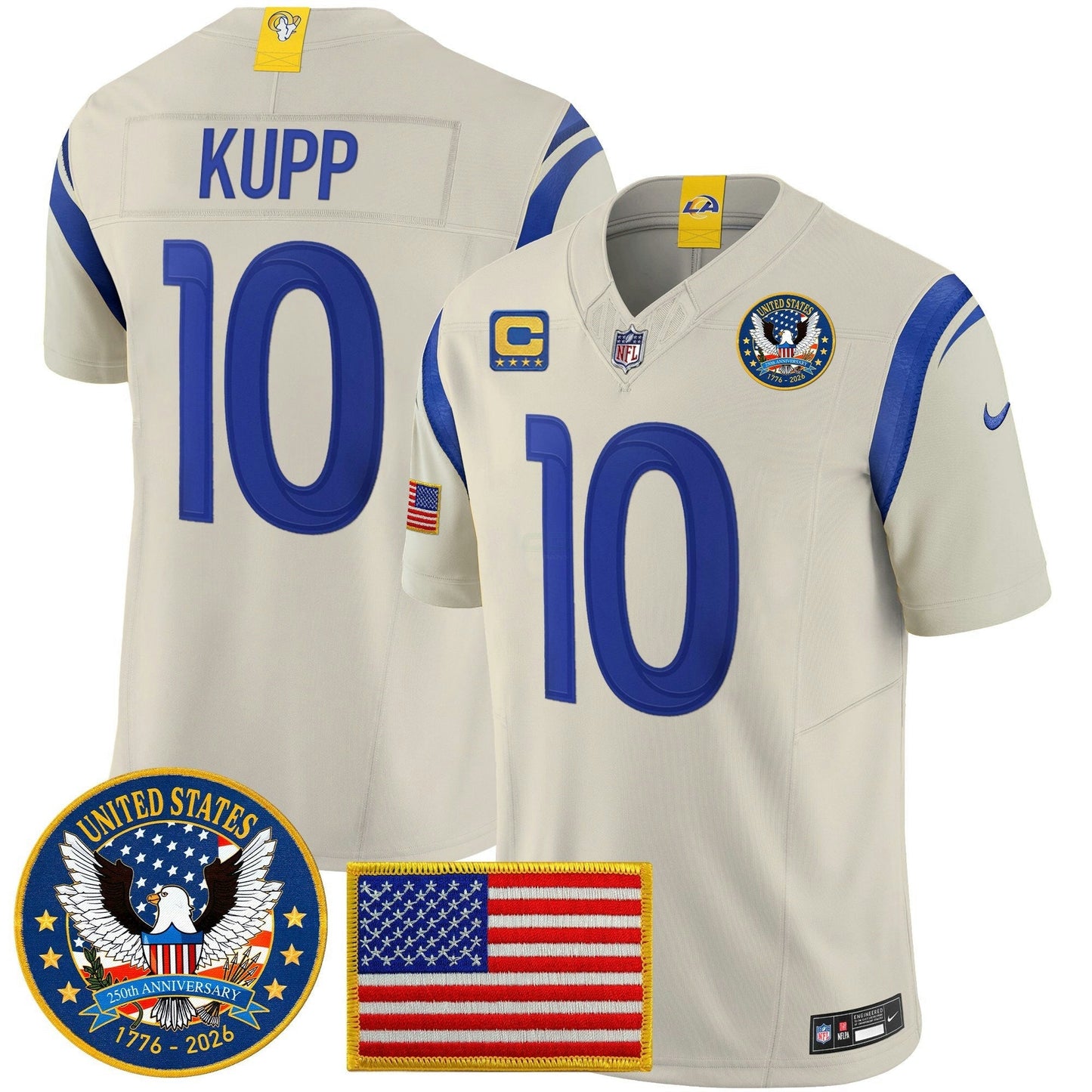 Camisa NFL Men’s Los Angeles 2025 “United States 250th Anniversary Patch” Vapor Limited Jersey