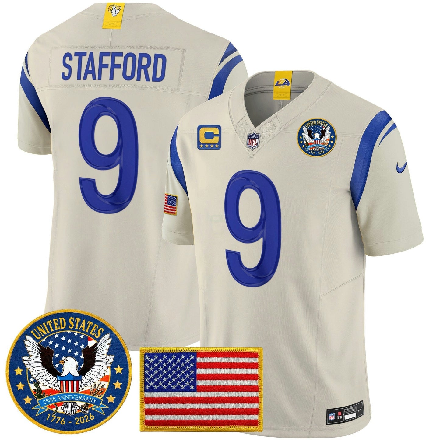 Camisa NFL Men’s Los Angeles 2025 “United States 250th Anniversary Patch” Vapor Limited Jersey