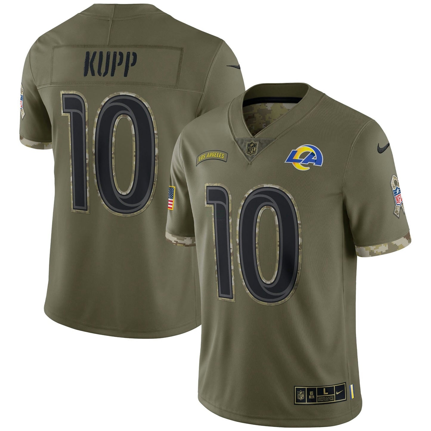 Camisa NFL Men’s Los Angeles Super Bowl LVI Preta Dourada Jersey