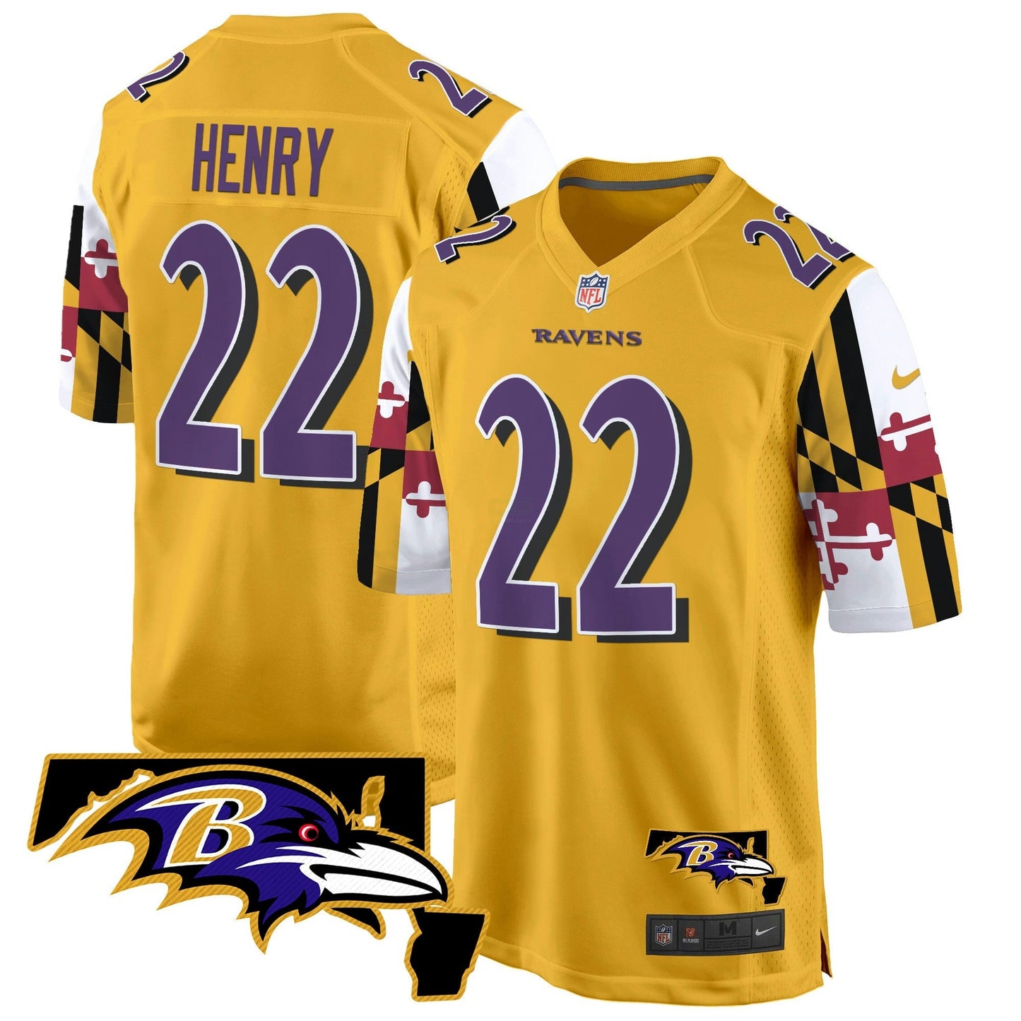 Camisa NFL Men’s Maryland Flag Game Jersey