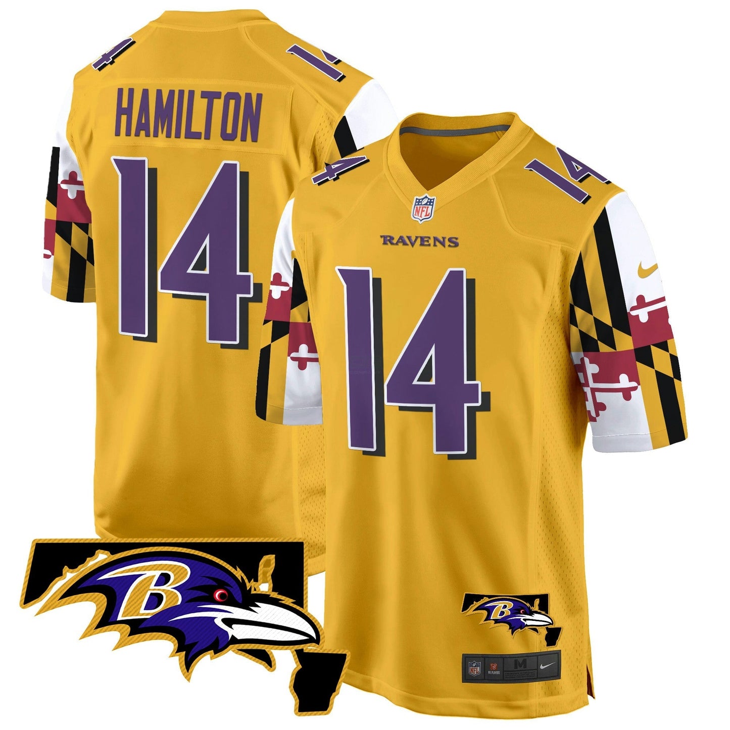 Camisa NFL Men’s Maryland Flag Game Jersey