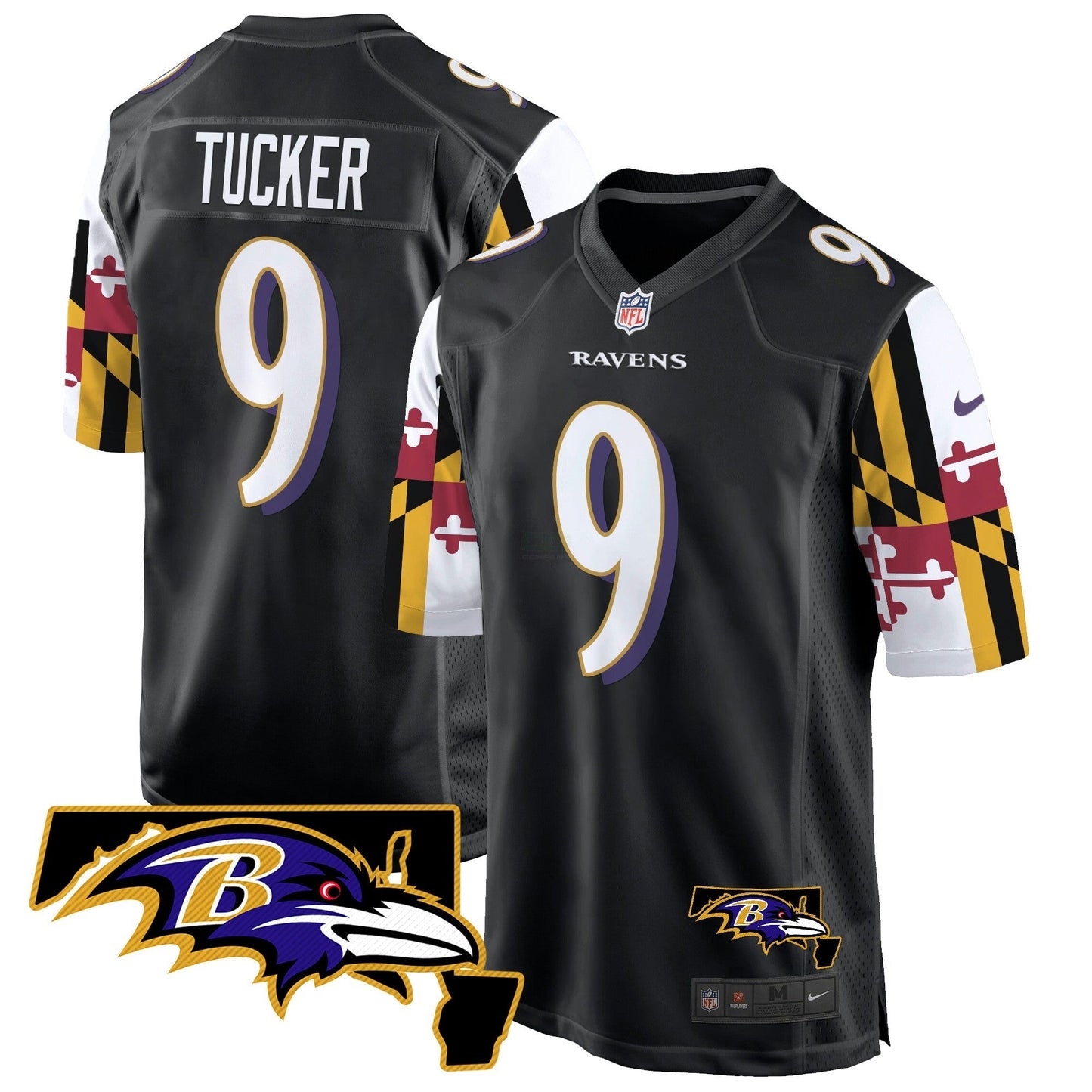 Camisa NFL Men’s Maryland Flag Game Jersey