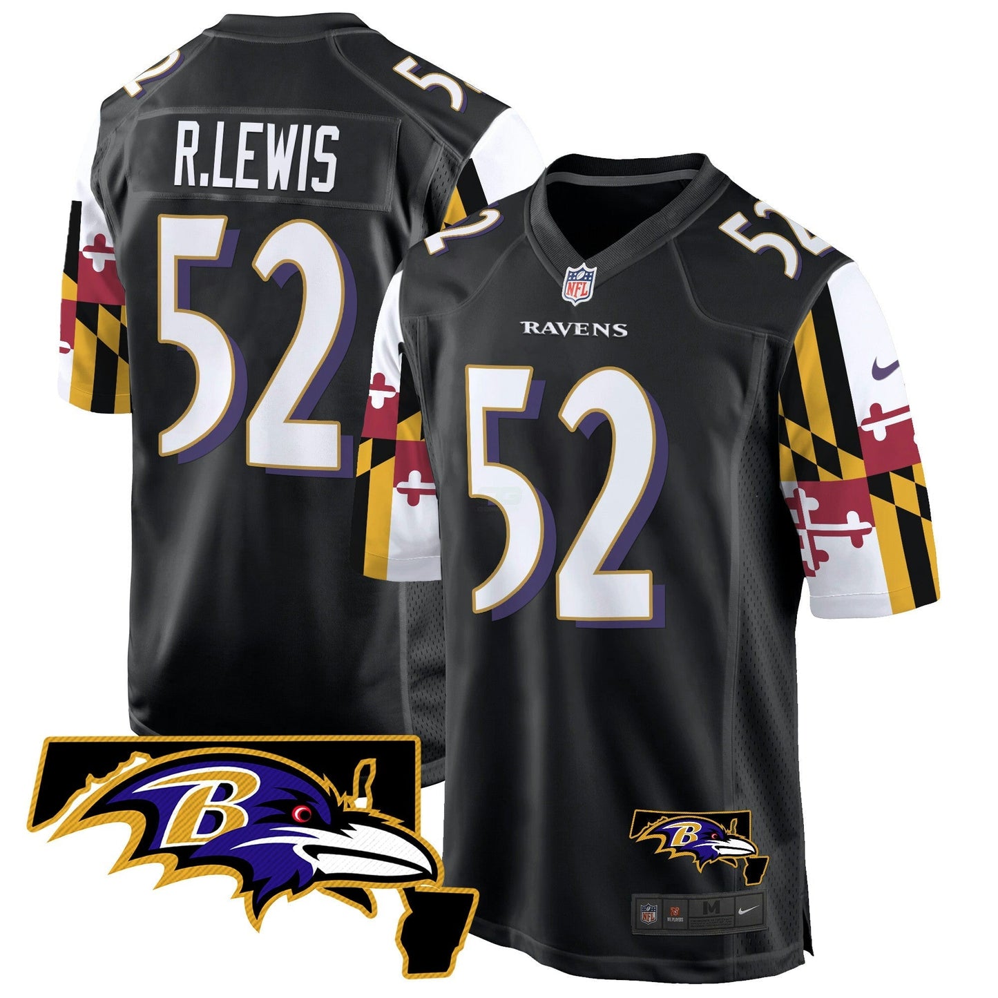 Camisa NFL Men’s Maryland Flag Game Jersey