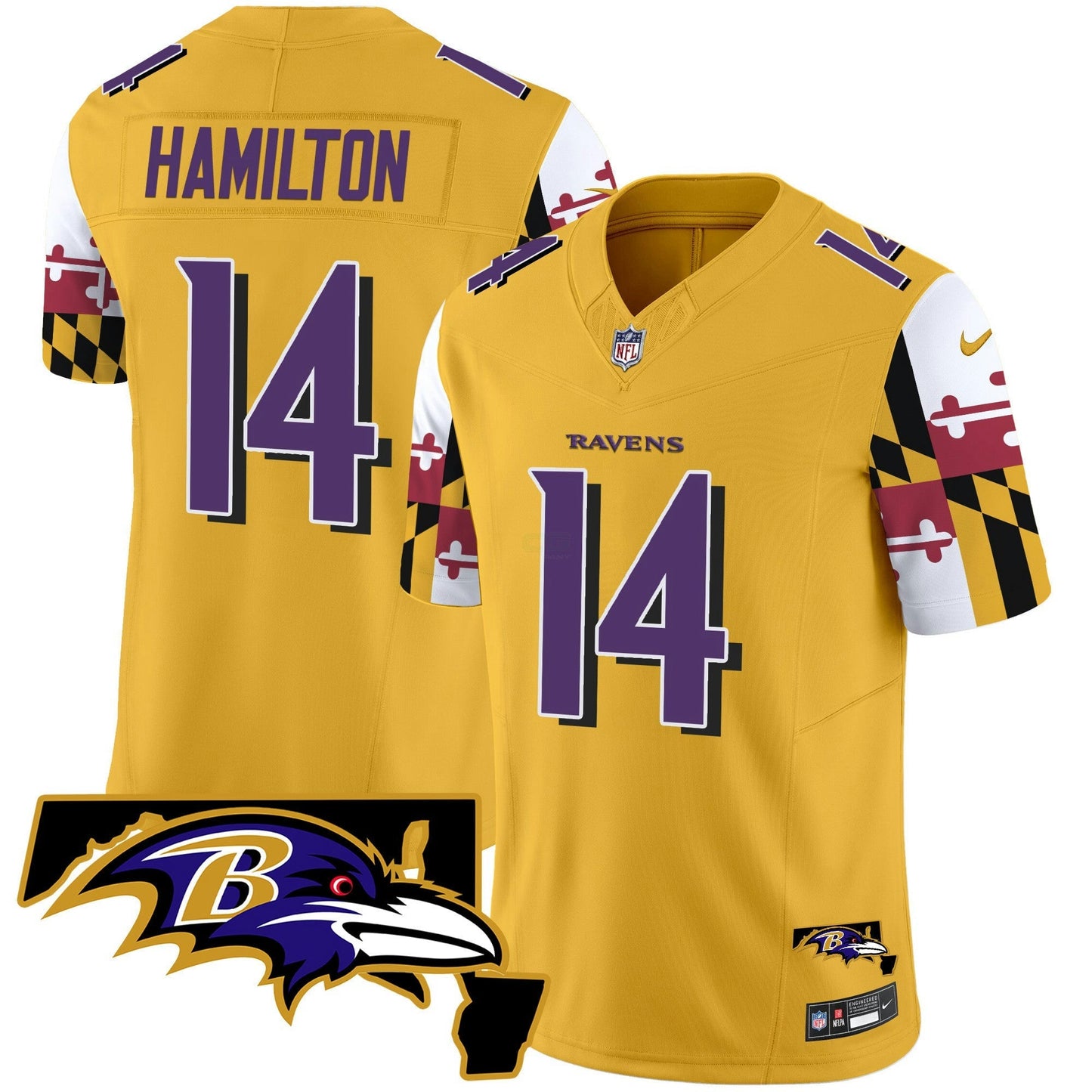 Camisa NFL Men’s Maryland Flag Vapor Limited Jersey V2