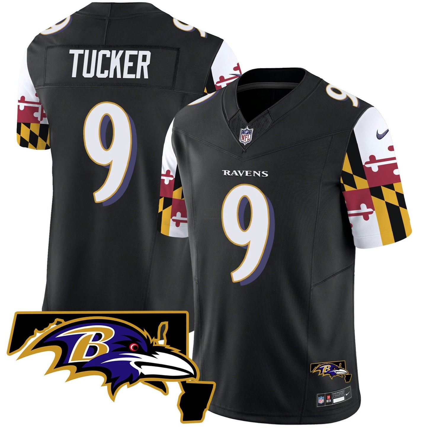 Camisa NFL Men’s Maryland Flag Vapor Limited Jersey V2