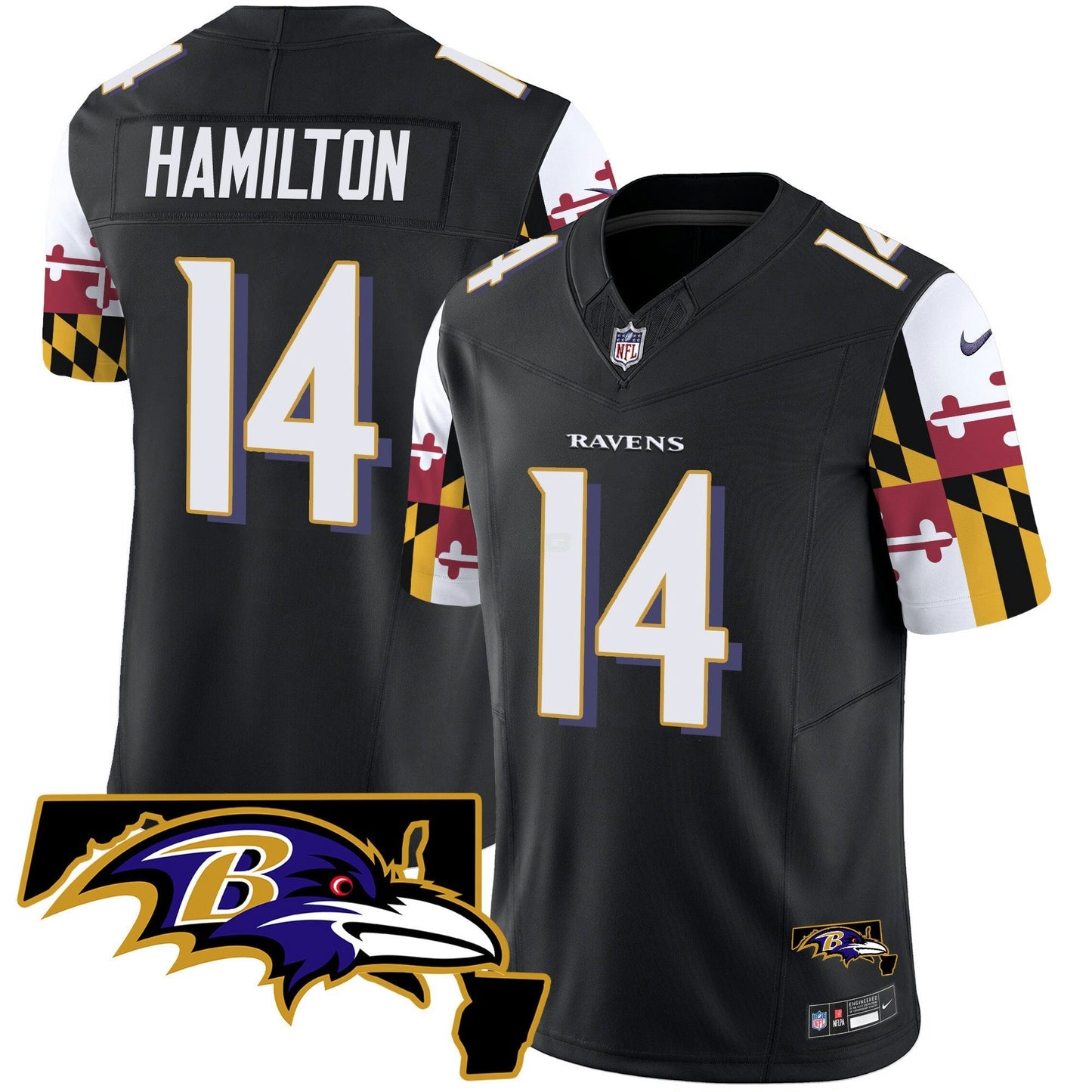 Camisa NFL Men’s Maryland Flag Vapor Limited Jersey V2
