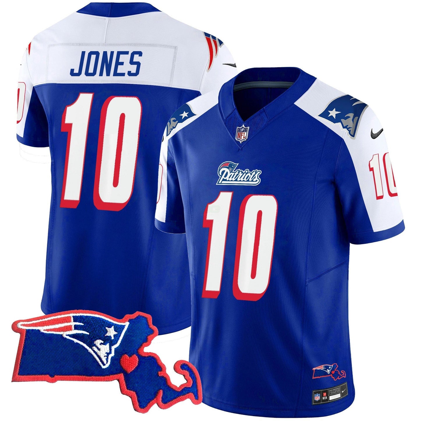 Camisa NFL Men’s Massachusetts Patch Vapor Jersey