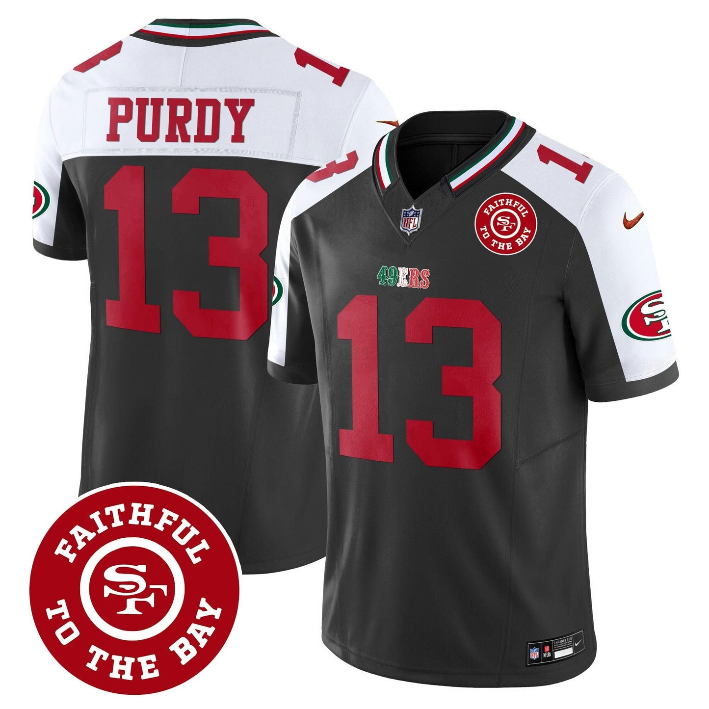 Camisa NFL Men’s Mexico Faithful To The Bay Patch Vapor Jersey
