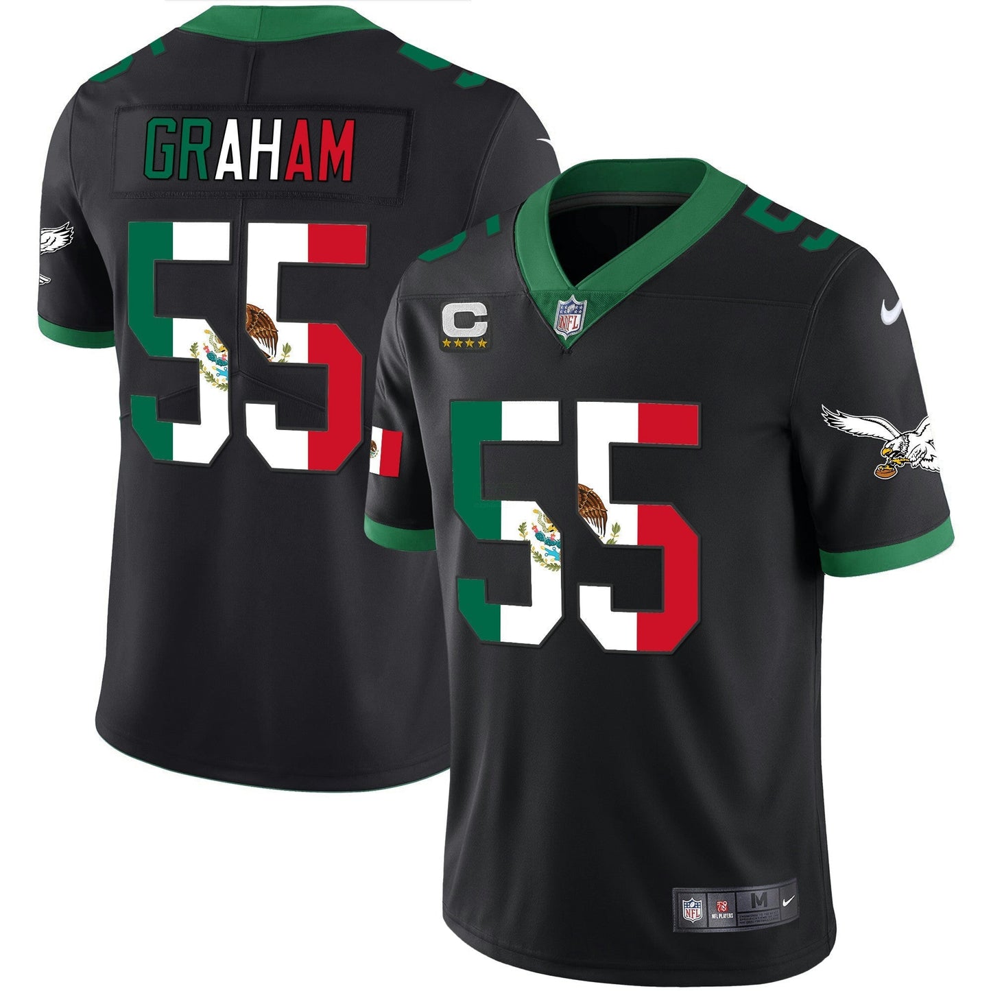 Camisa NFL Men’s Mexico Gold & Kelly Vapor Jersey