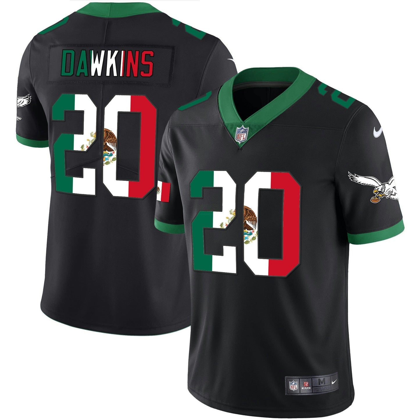 Camisa NFL Men’s Mexico Gold & Kelly Vapor Jersey