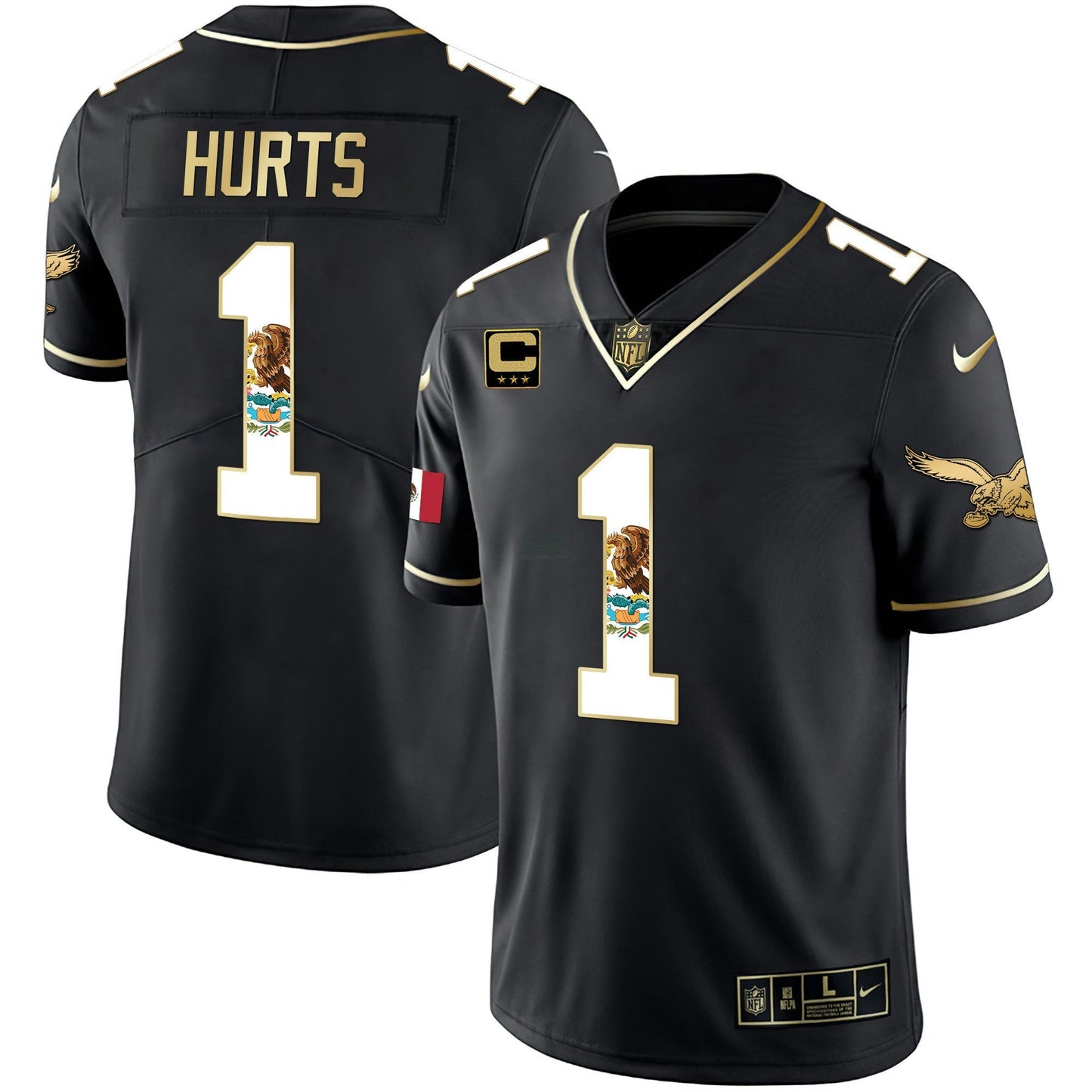 Camisa NFL Men’s Mexico Gold & Kelly Vapor Jersey