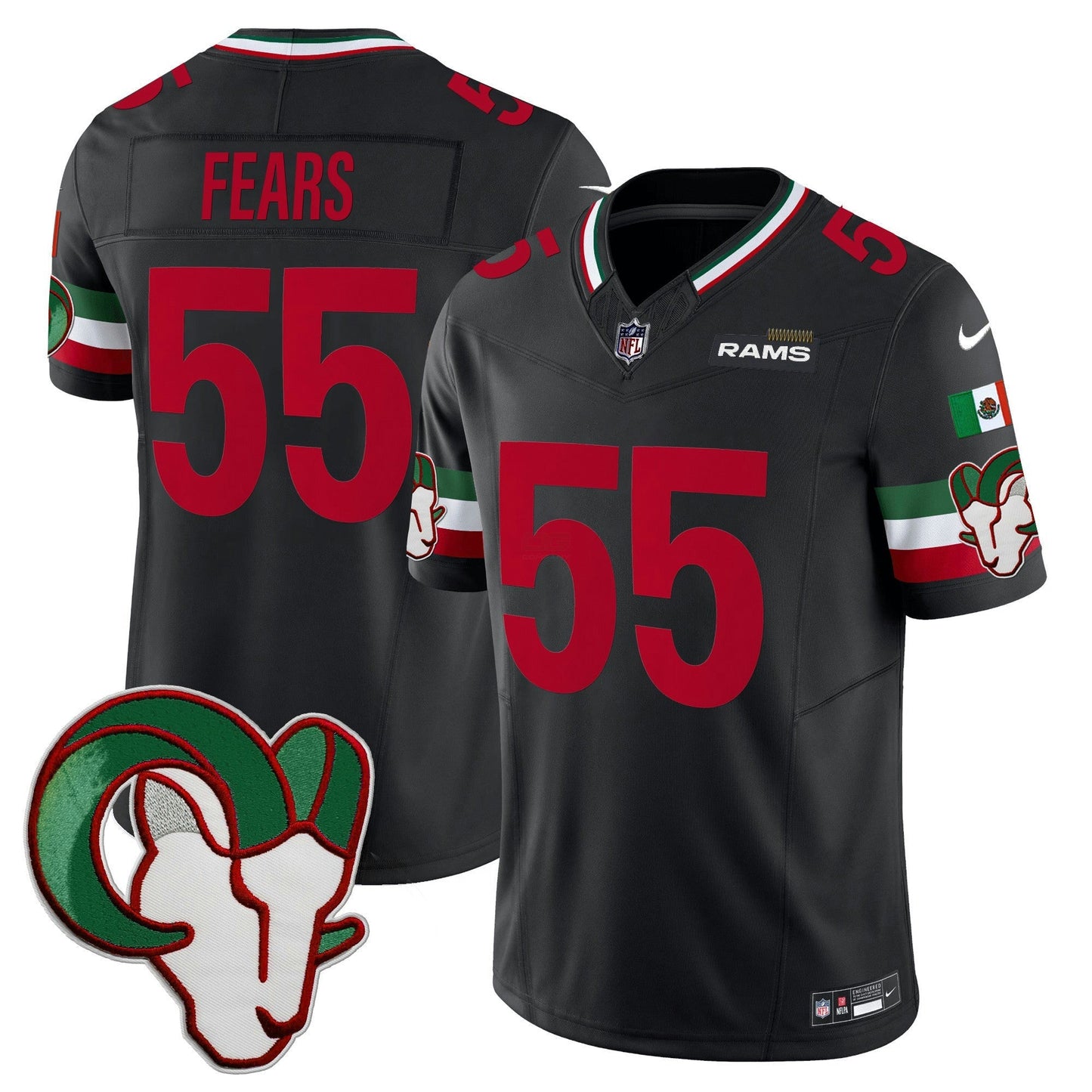 Camisa NFL Los Angeles Rams Men’s Mexico Vapor Limited Jersey