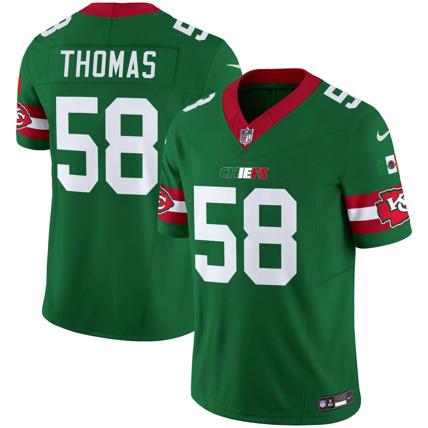 Camisa NFL Kansas City Chiefs Men’s Mexico Vapor Limited Jersey