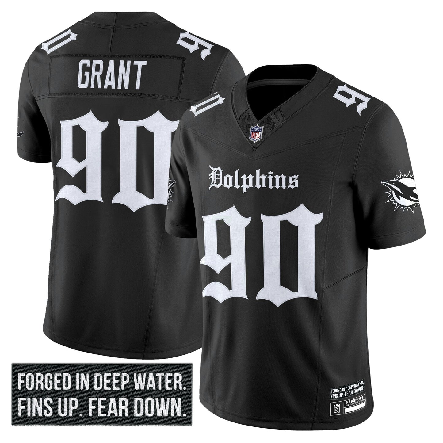 Camisa NFL Men’s Miami ‘Gothic Deep Water Edition’ Vapor Limited Jersey