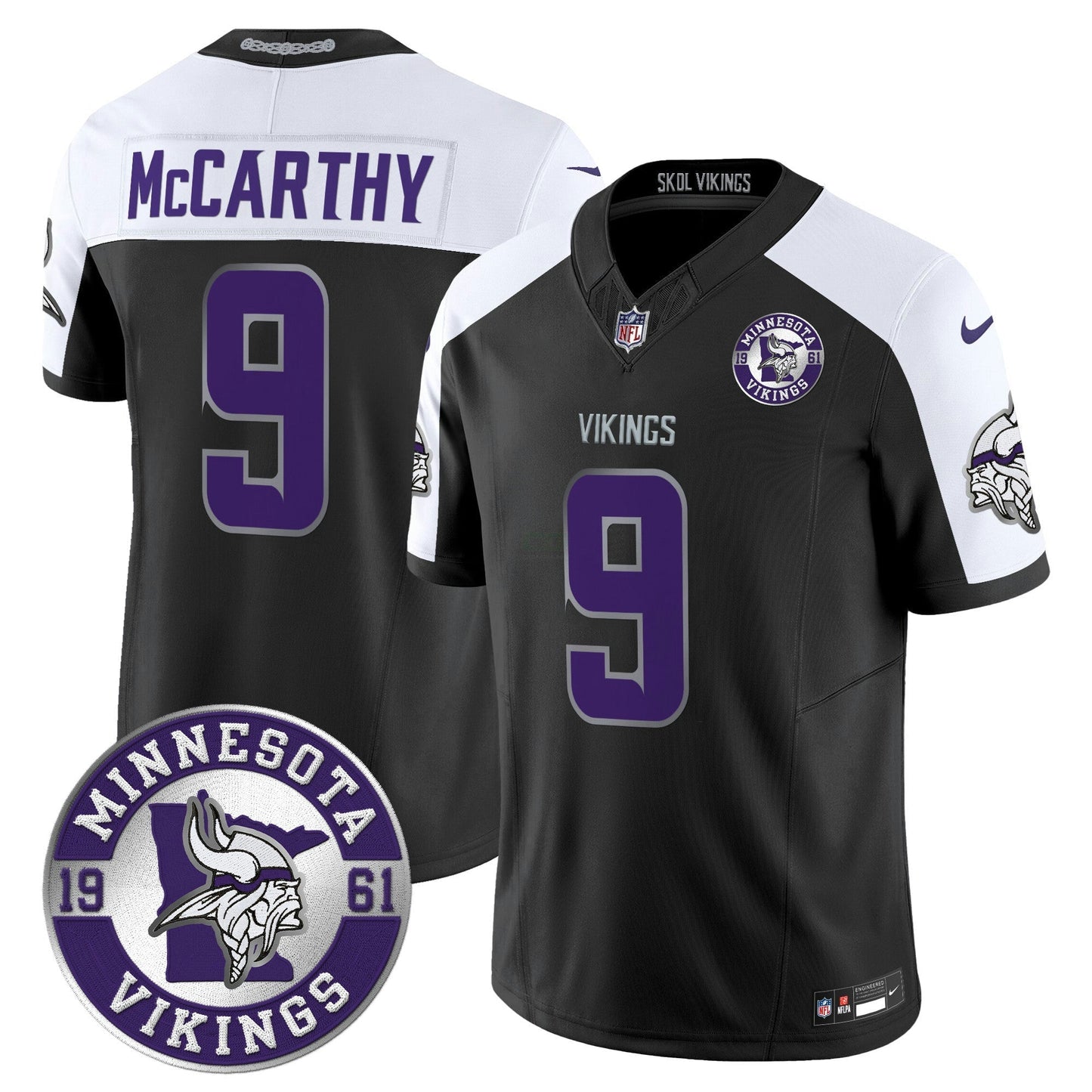 Camisa NFL Men’s Minnesota 2024 Vapor Limited Jersey – Est. 1961 Patch