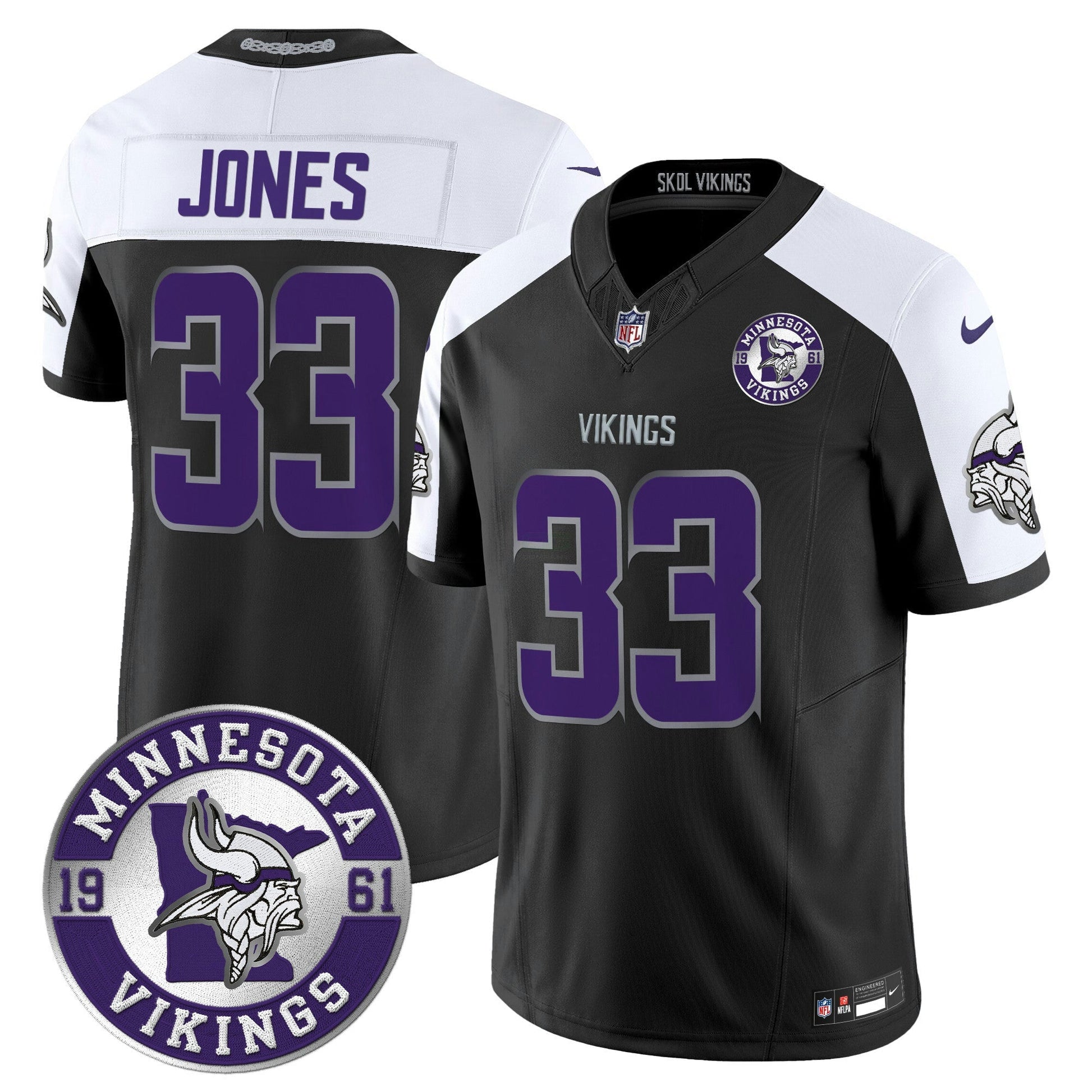 Camisa NFL Men’s Minnesota 2024 Vapor Limited Jersey – Est. 1961 Patch