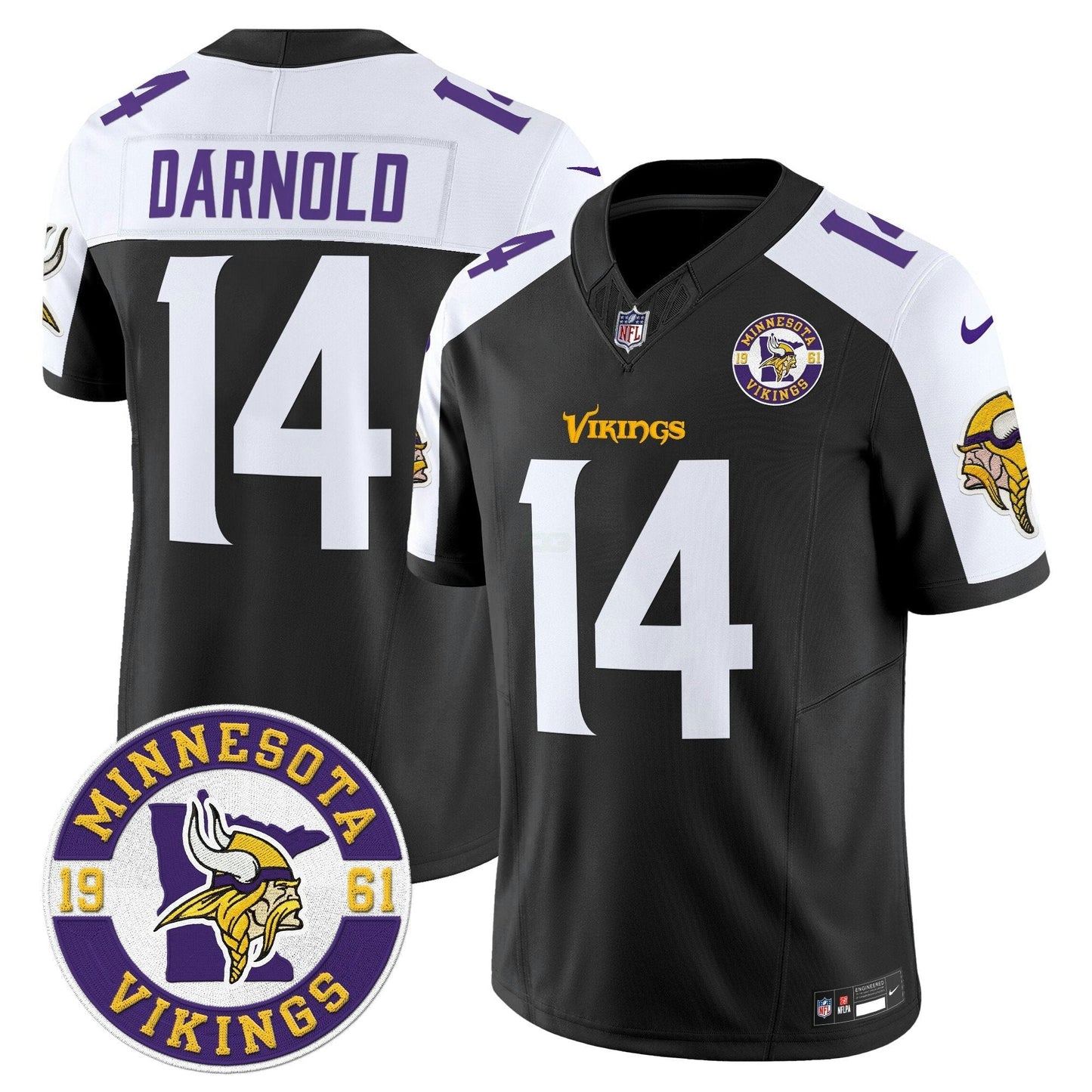 Camisa NFL Men’s Minnesota 2024 Vapor Limited Jersey V2 – Est. 1961 Patch