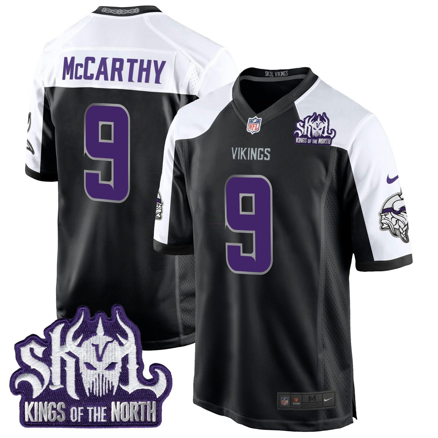 Camisa NFL Men’s Minnesota 2024 Winter Warrior Skol Patch Game Jersey