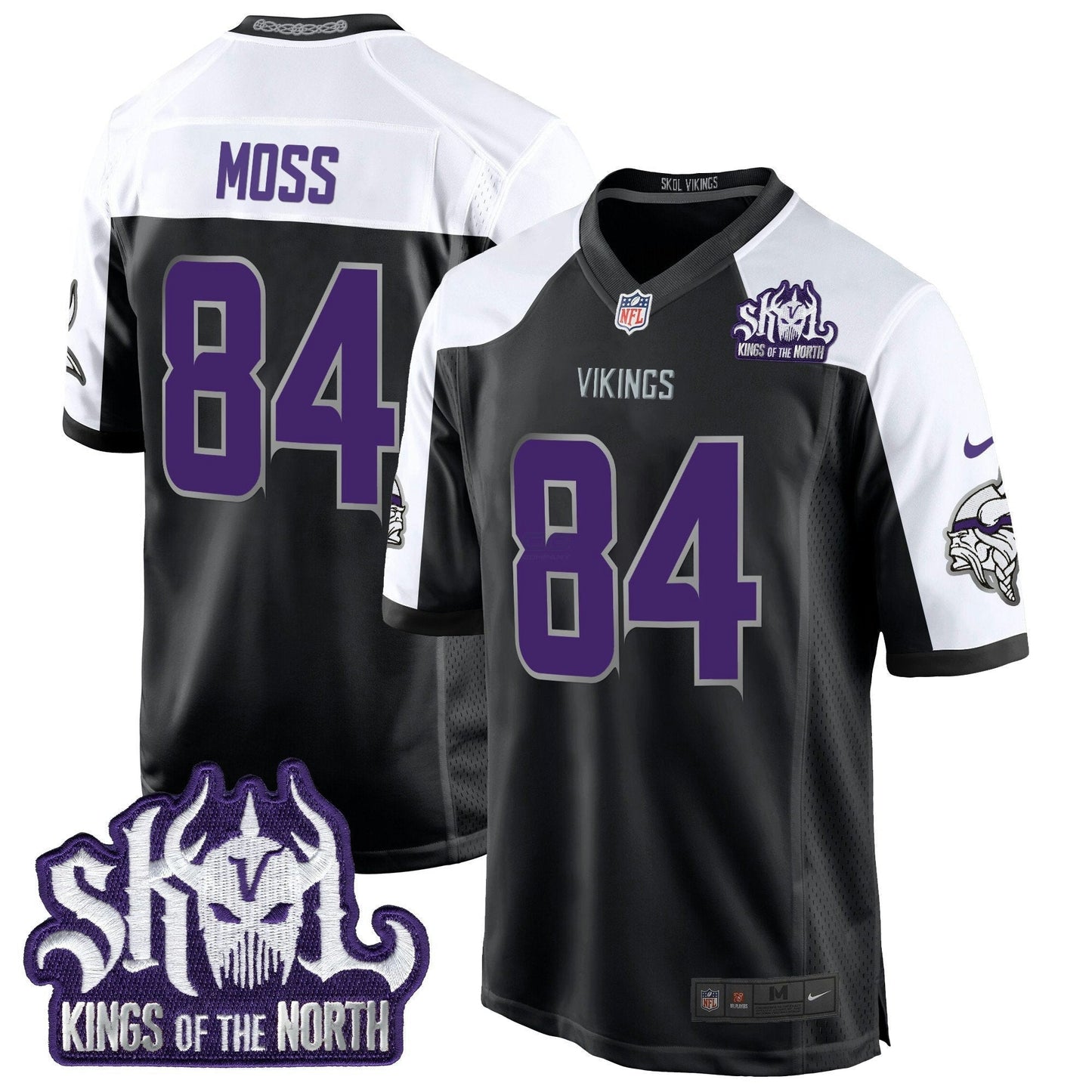 Camisa NFL Men’s Minnesota 2024 Winter Warrior Skol Patch Game Jersey