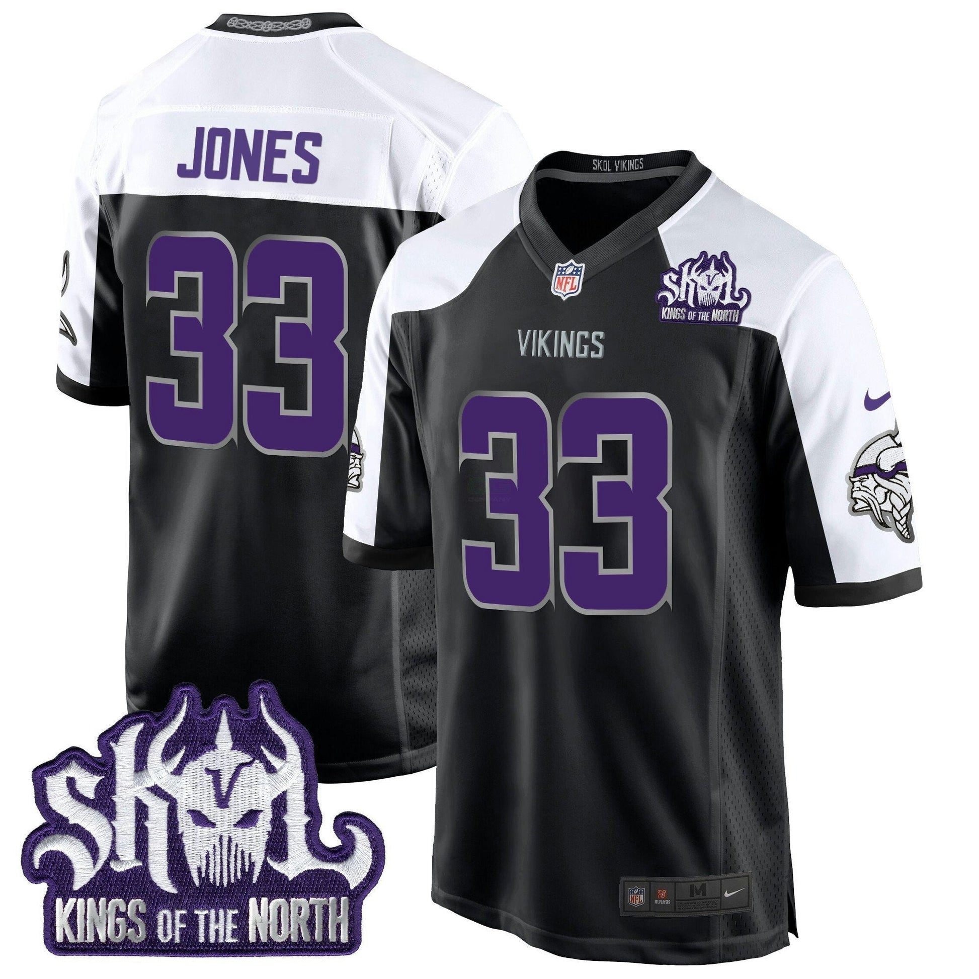 Camisa NFL Men’s Minnesota 2024 Winter Warrior Skol Patch Game Jersey